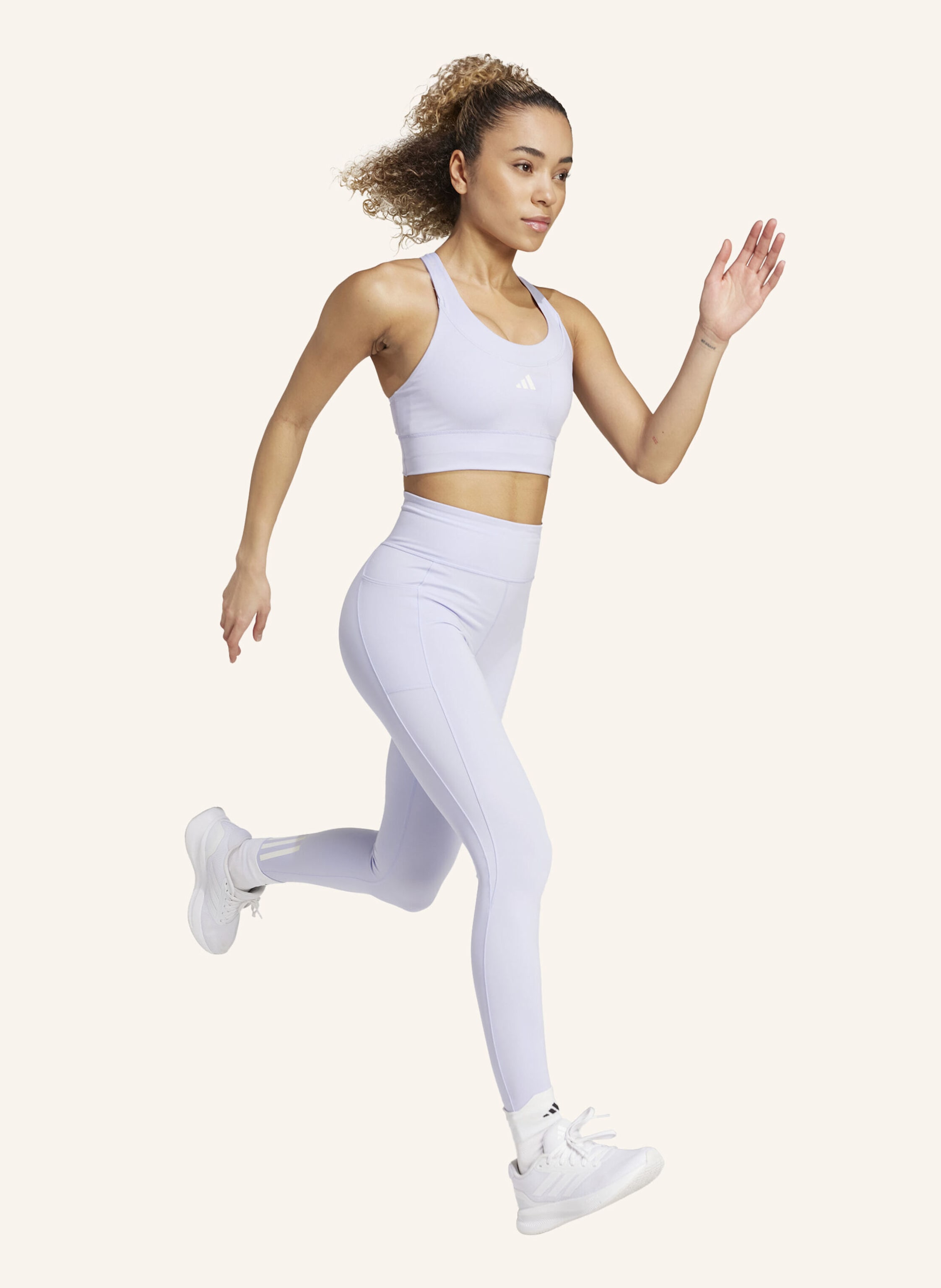 Thumbnail - Adidas Sport-Bh Run Pocket Medium Support lila