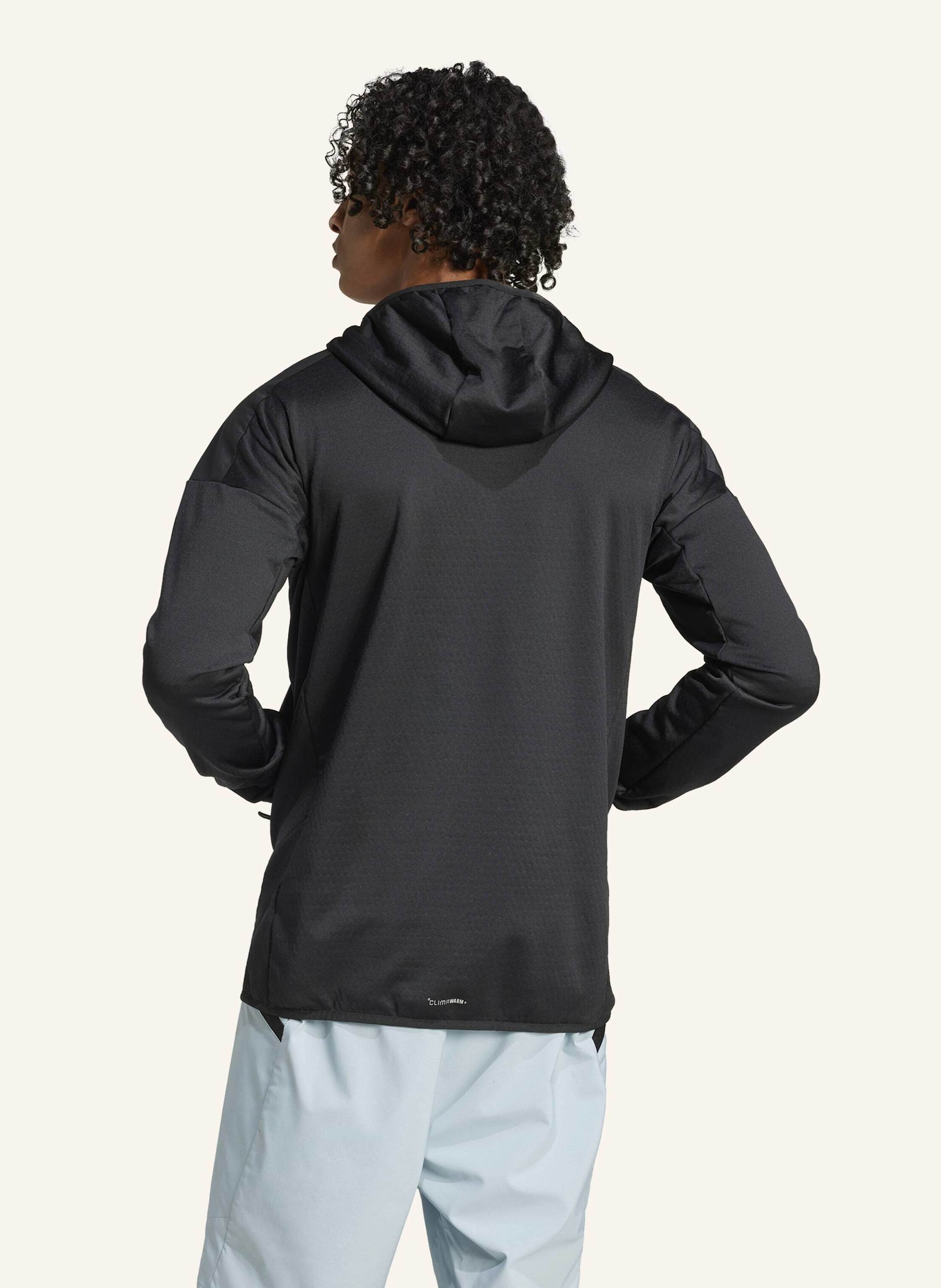 Thumbnail - Adidas Terrex Terrex Xperior Climawarm+ Wind Light Fleece Kapuzenjacke schwarz