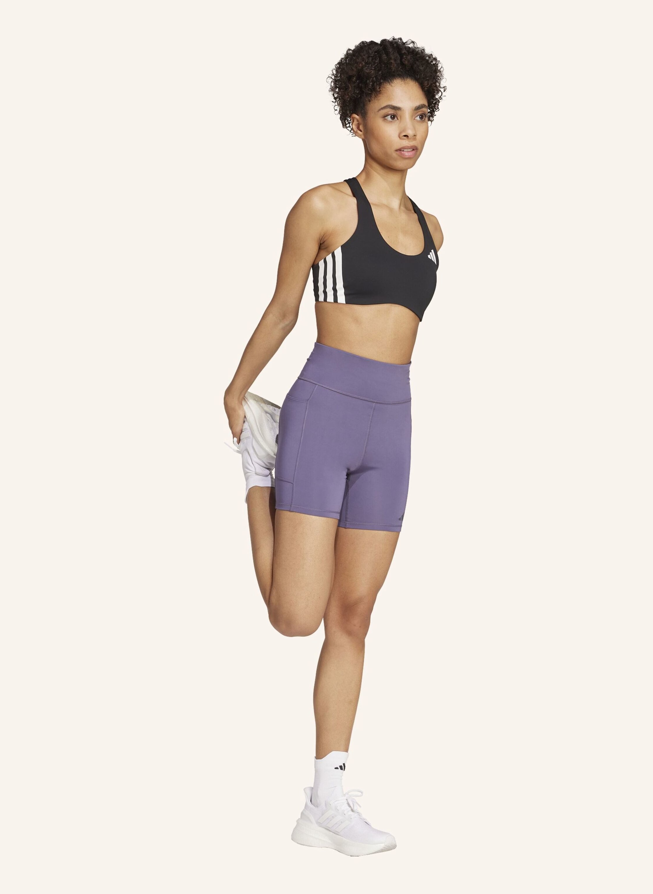 Thumbnail - Adidas Own The Run Kurze Leggings lila