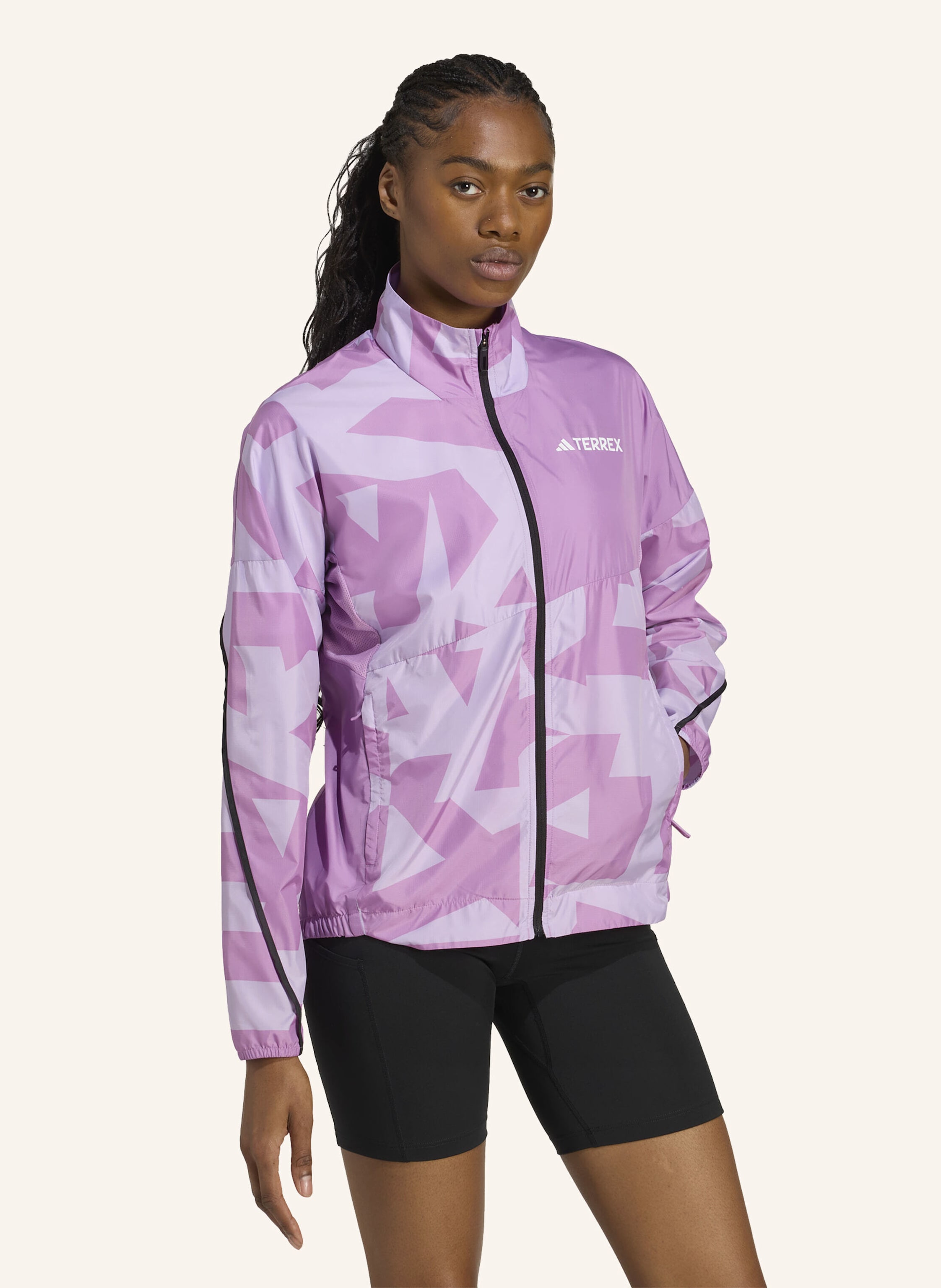 Thumbnail - Adidas Terrex Terrex Multi Printed Windjacke lila