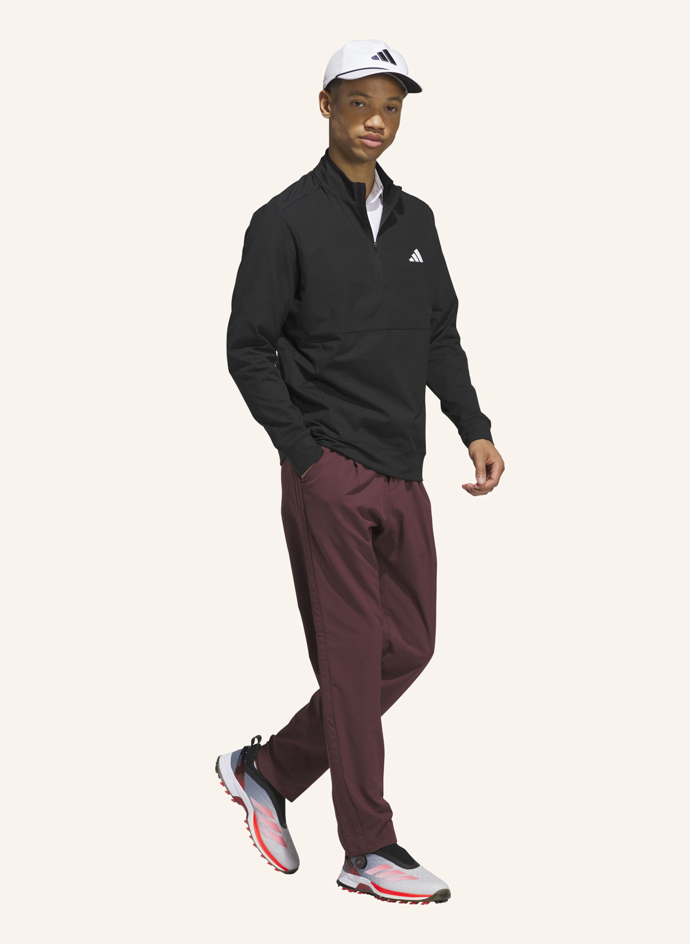 Thumbnail - Adidas ultimate365 Tour Quarter-Zip Pullover schwarz