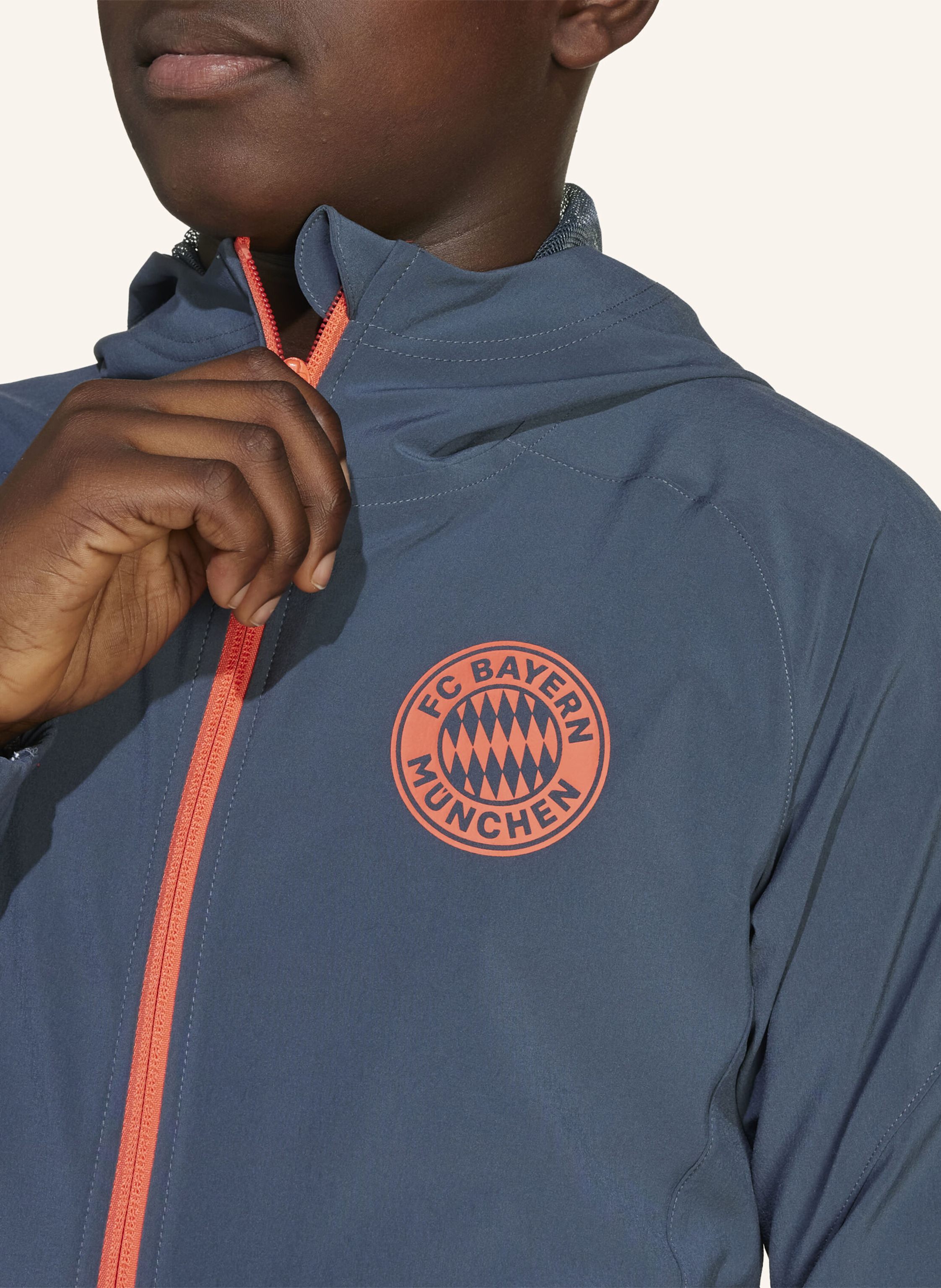 Thumbnail - Adidas Fc Bayern München Tiro 25 Competition Vis Tech Kids Travel Jacke grau