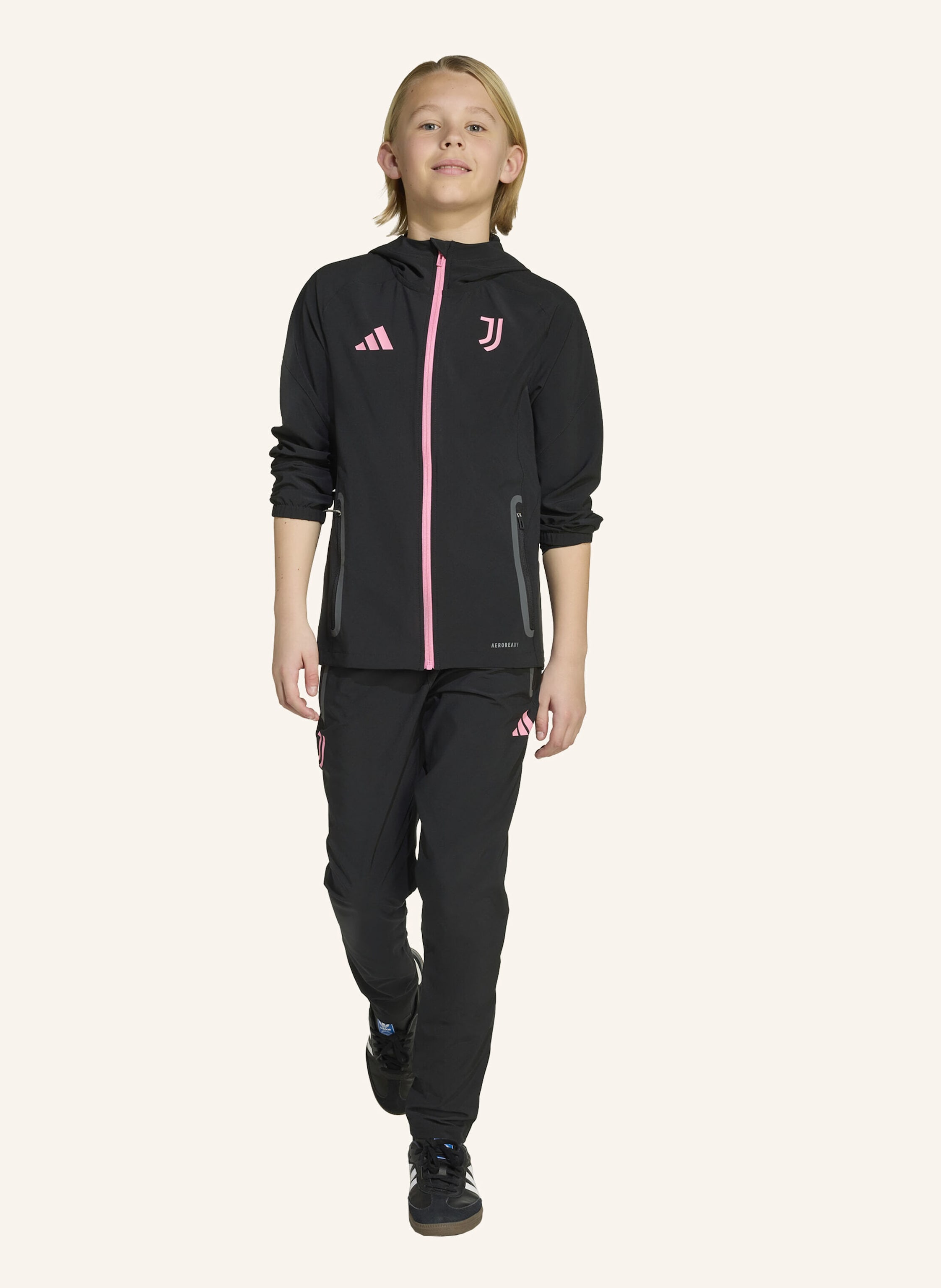 Thumbnail - Adidas Juventus Turin Tiro 25 Competition Vis Tech Kids Travel Jacke schwarz