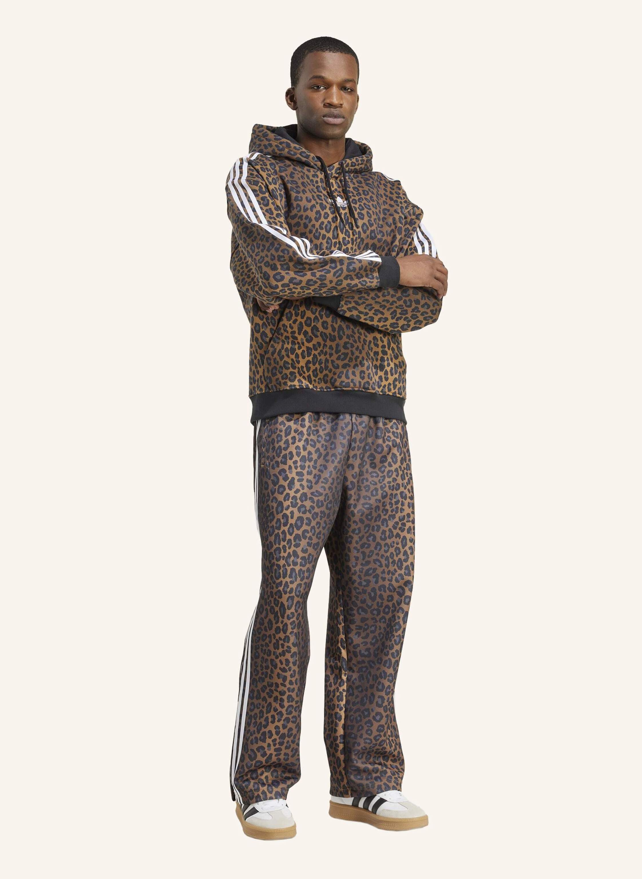 Thumbnail - Adidas Originals Firebird Loose Leopard Trainingshose braun