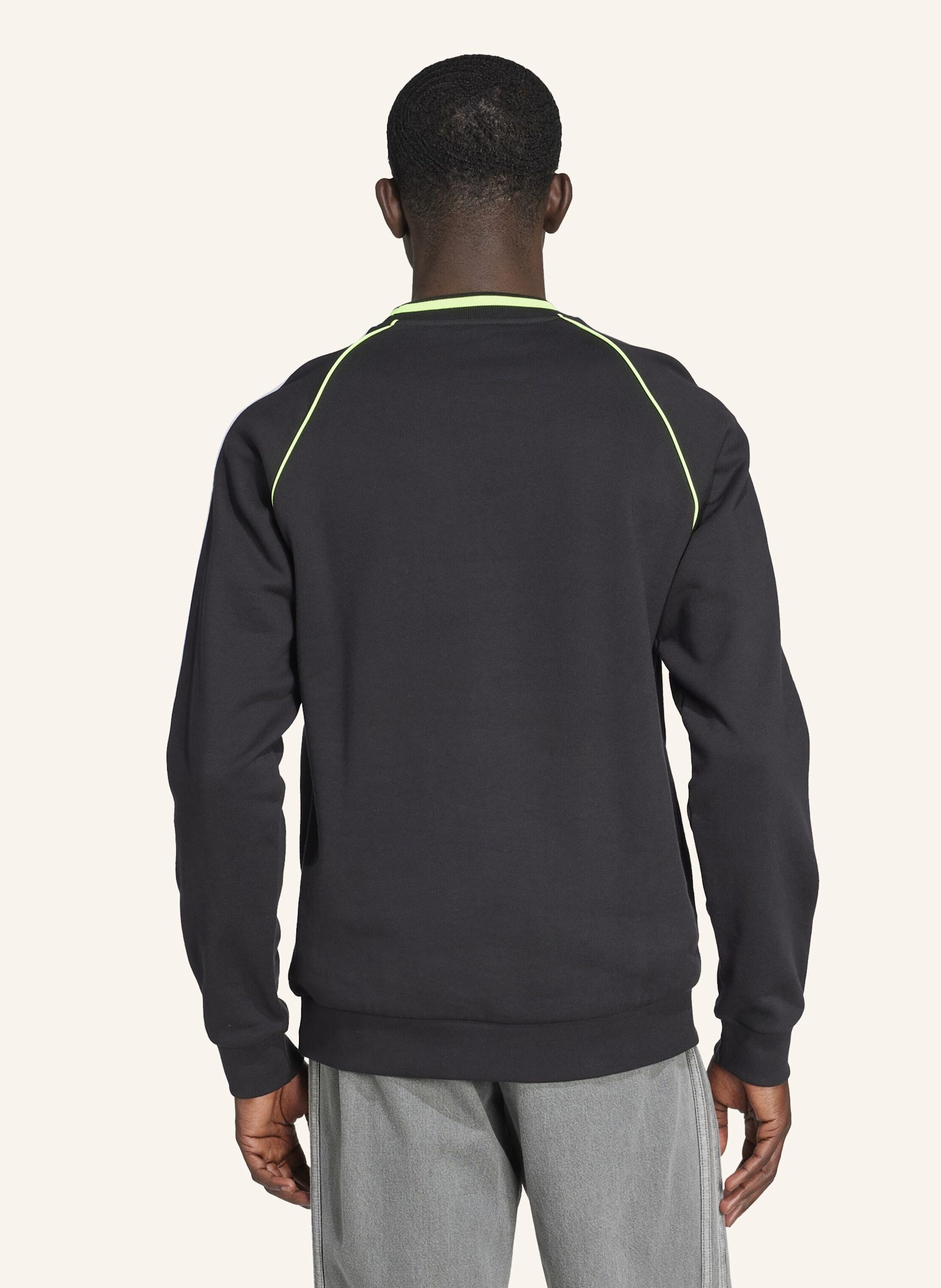 Thumbnail - Adidas Originals Adidas Adicolor Piping Crewneck Sweatshirt schwarz