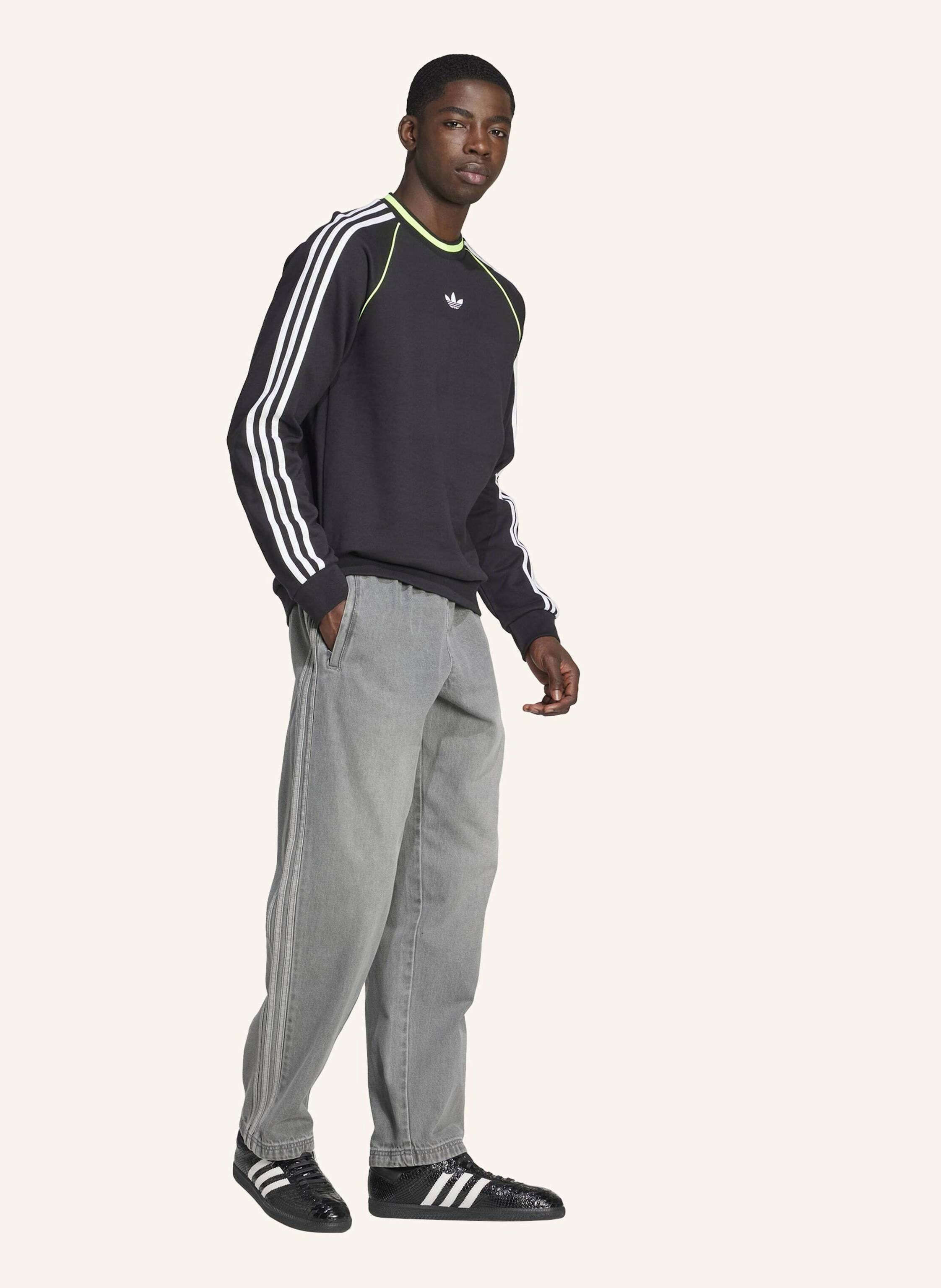 Thumbnail - Adidas Originals Adidas Adicolor Piping Crewneck Sweatshirt schwarz