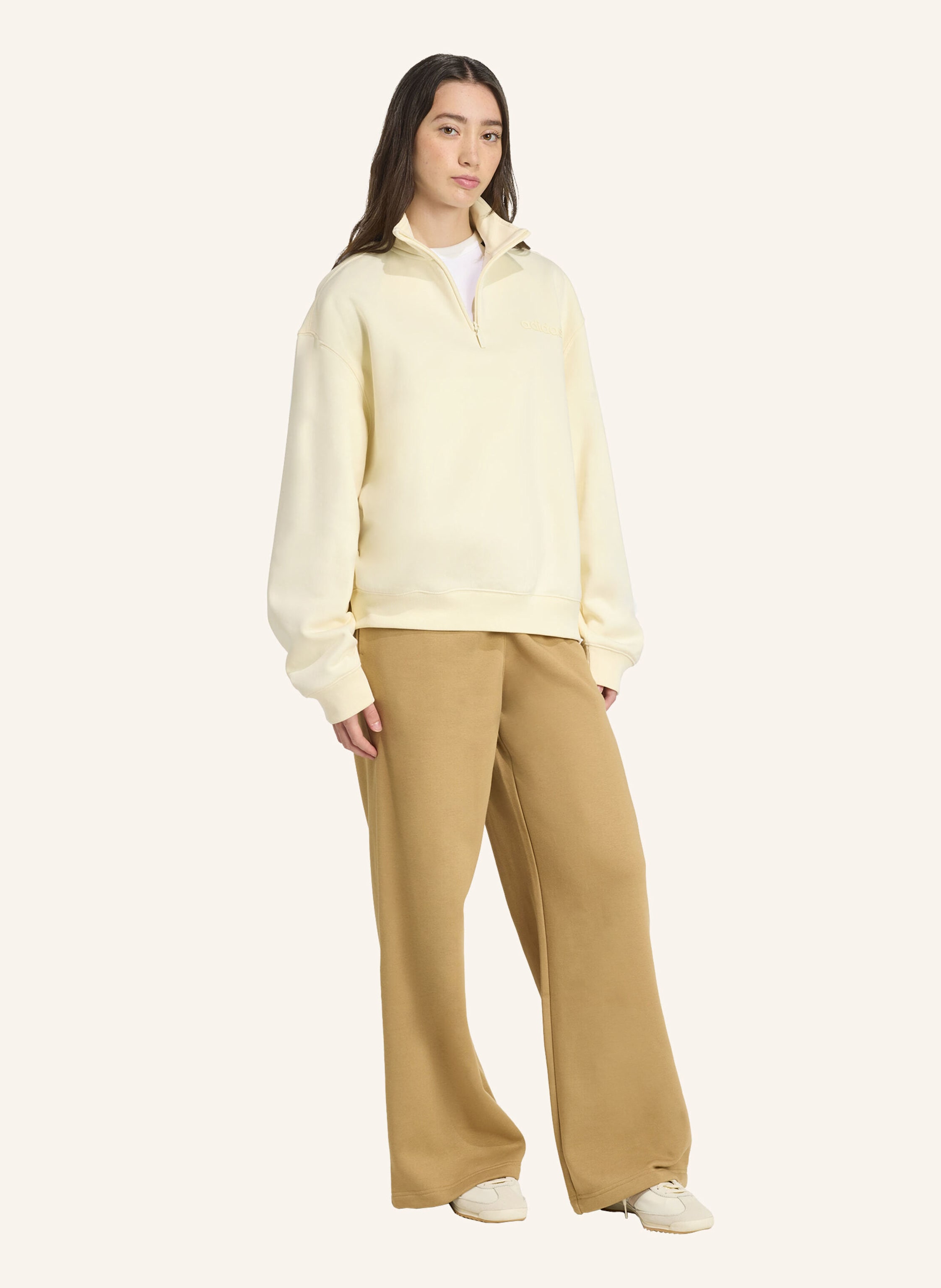 Thumbnail - Adidas Originals Essentials Wide Leg Hose beige