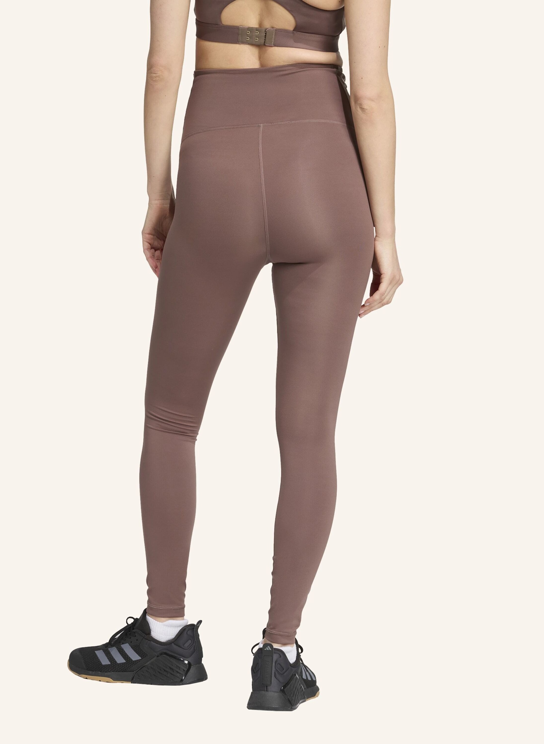 Thumbnail - Adidas Optime Essentials Full-Length Leggings – Umstandsmode braun