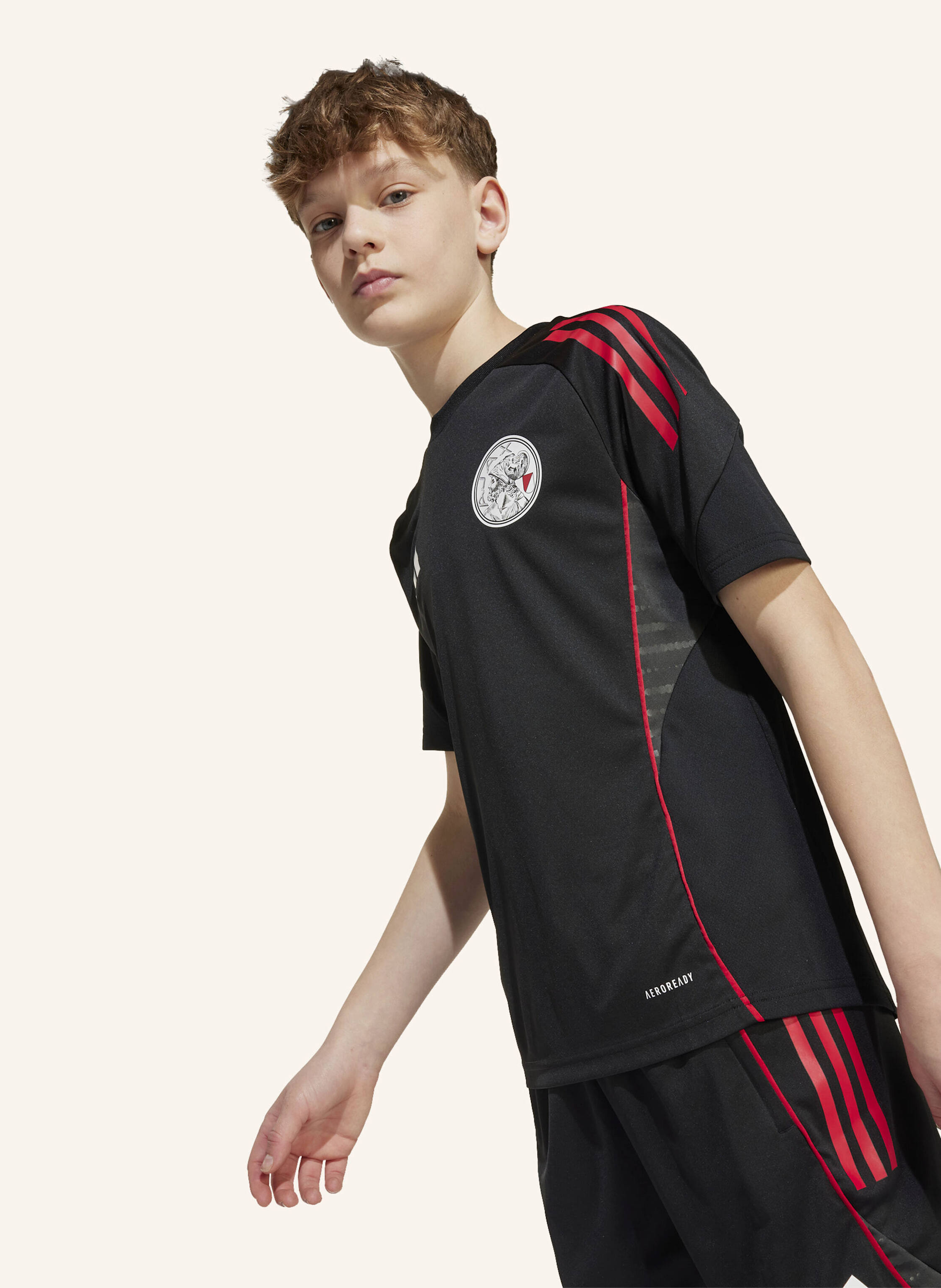 Thumbnail - Adidas Ajax Tiro 25 Competition Kids Trainingstrikot schwarz