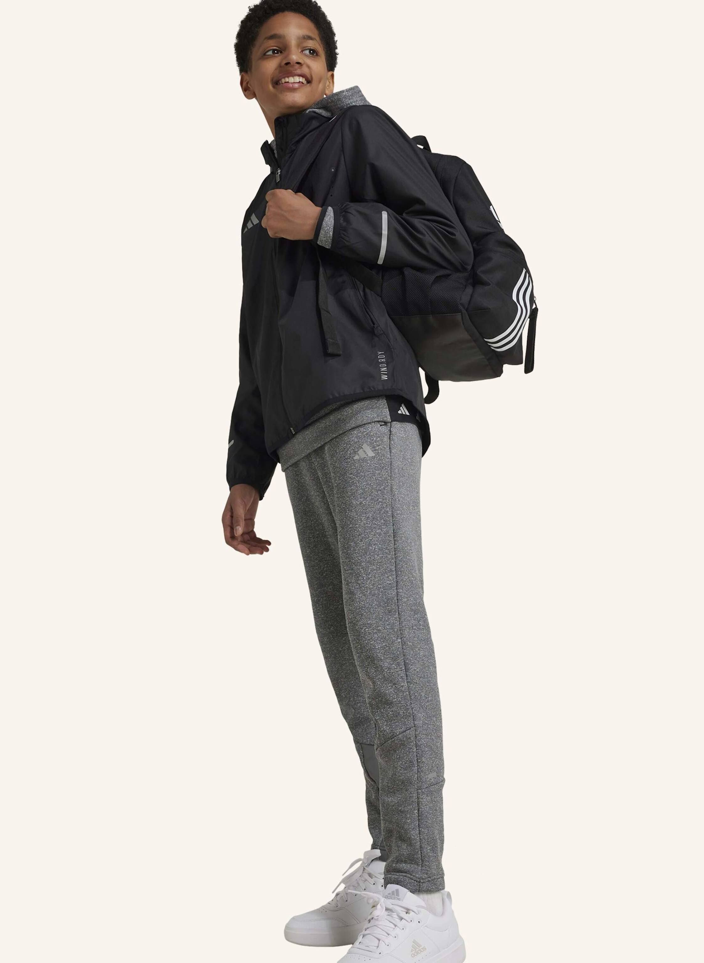 Thumbnail - Adidas Team Wind.Rdy Kids Jacke schwarz