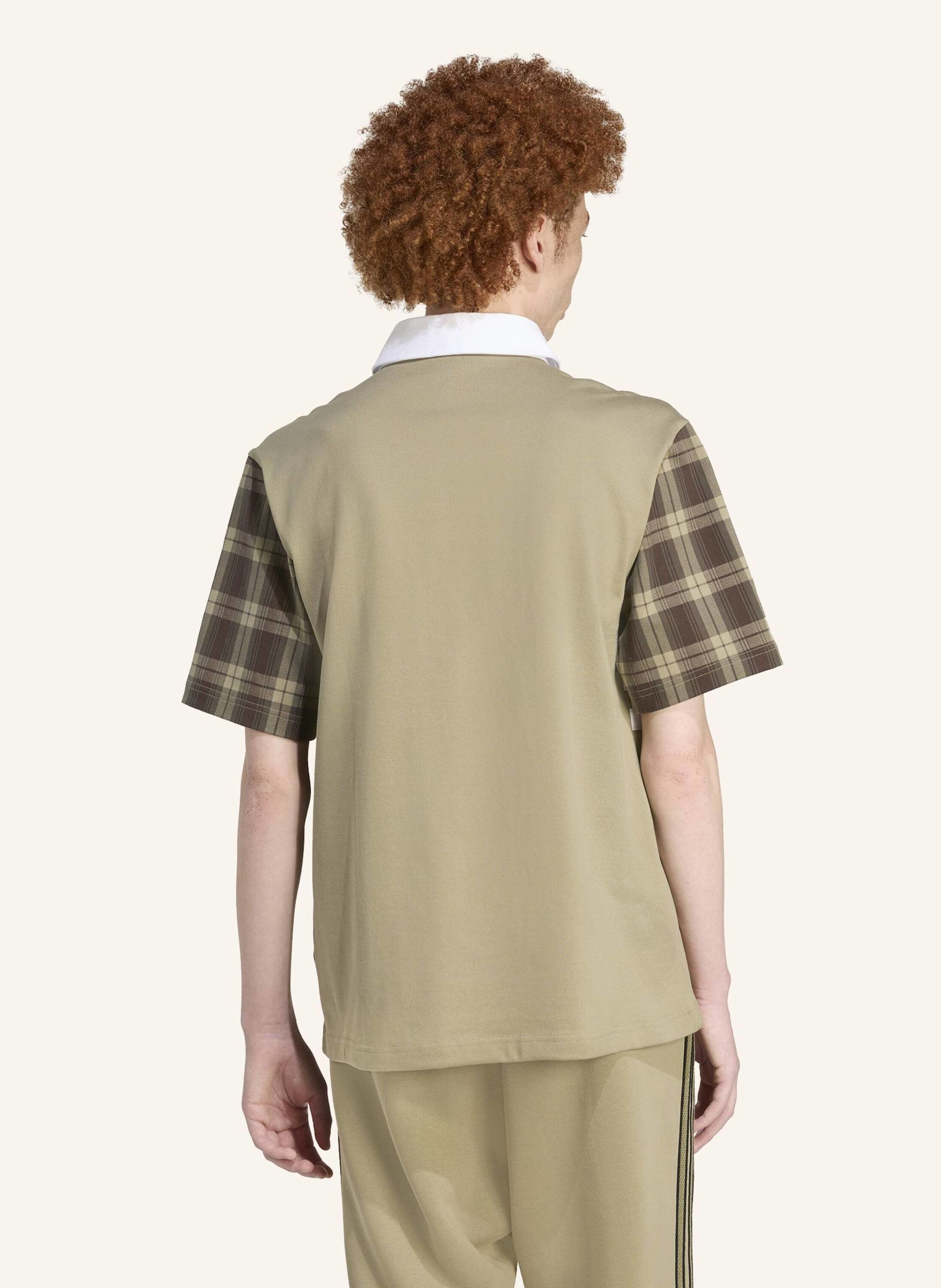 Thumbnail - Adidas Originals Tartan Regular Rugby Poloshirt gruen