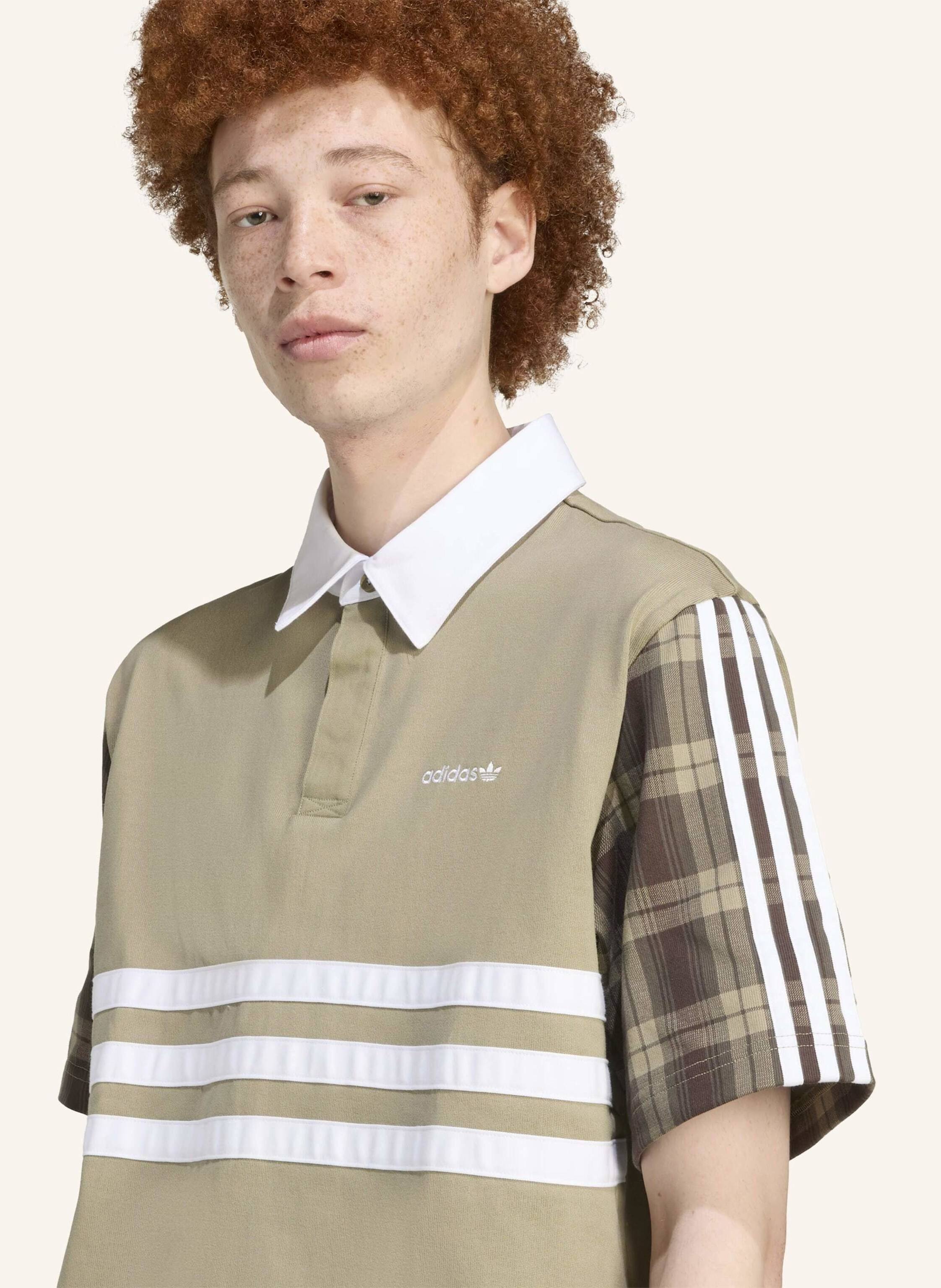 Thumbnail - Adidas Originals Tartan Regular Rugby Poloshirt gruen