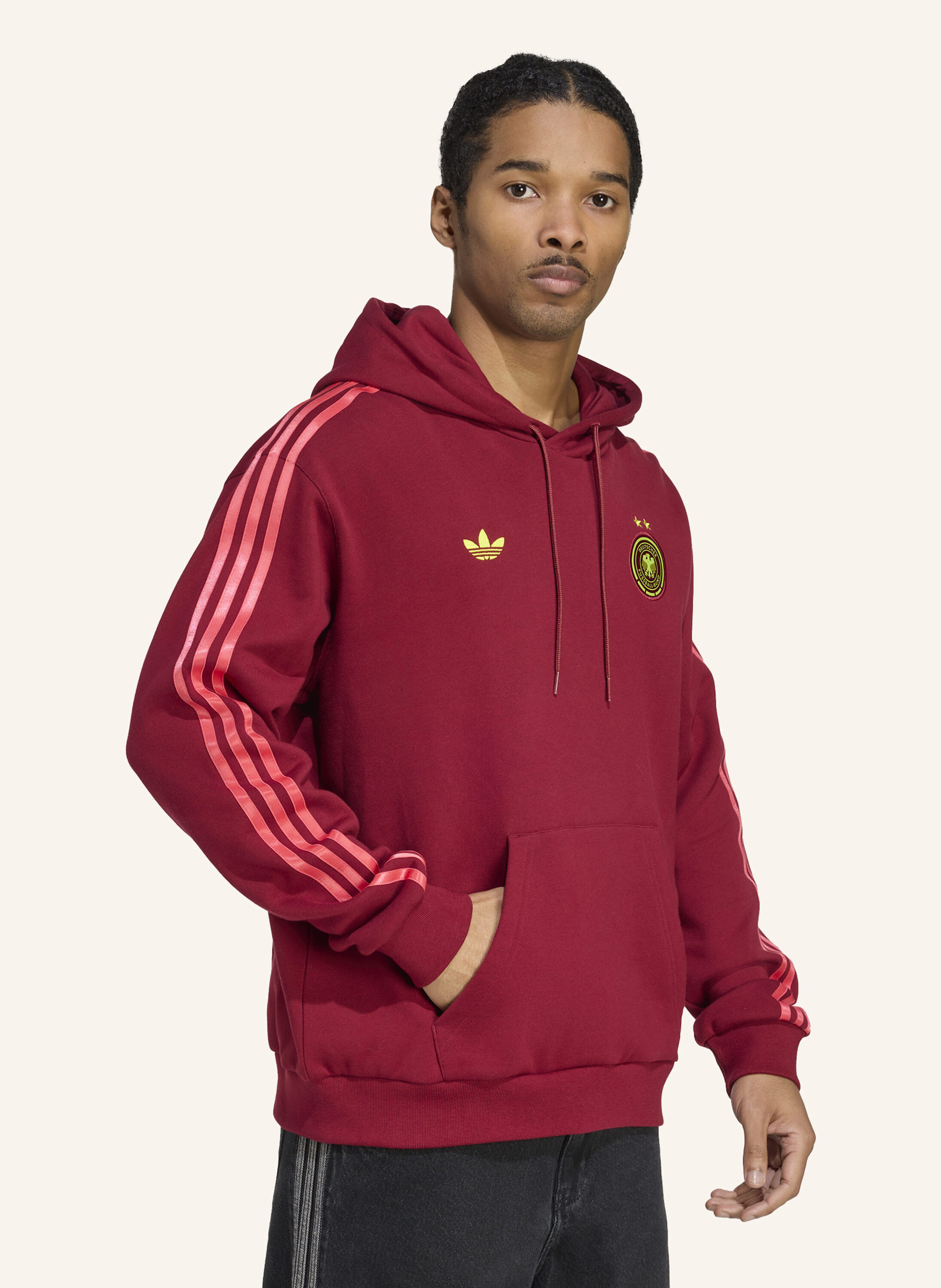 Thumbnail - Adidas Originals Dfb Hoodie rot