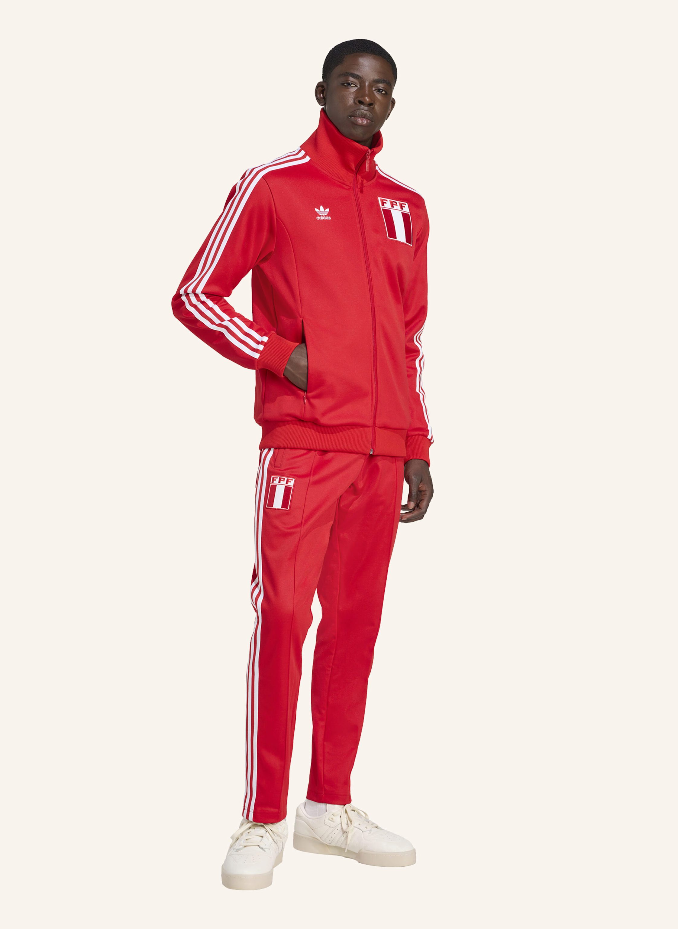 Thumbnail - Adidas Originals Peru Trainingsjacke rot