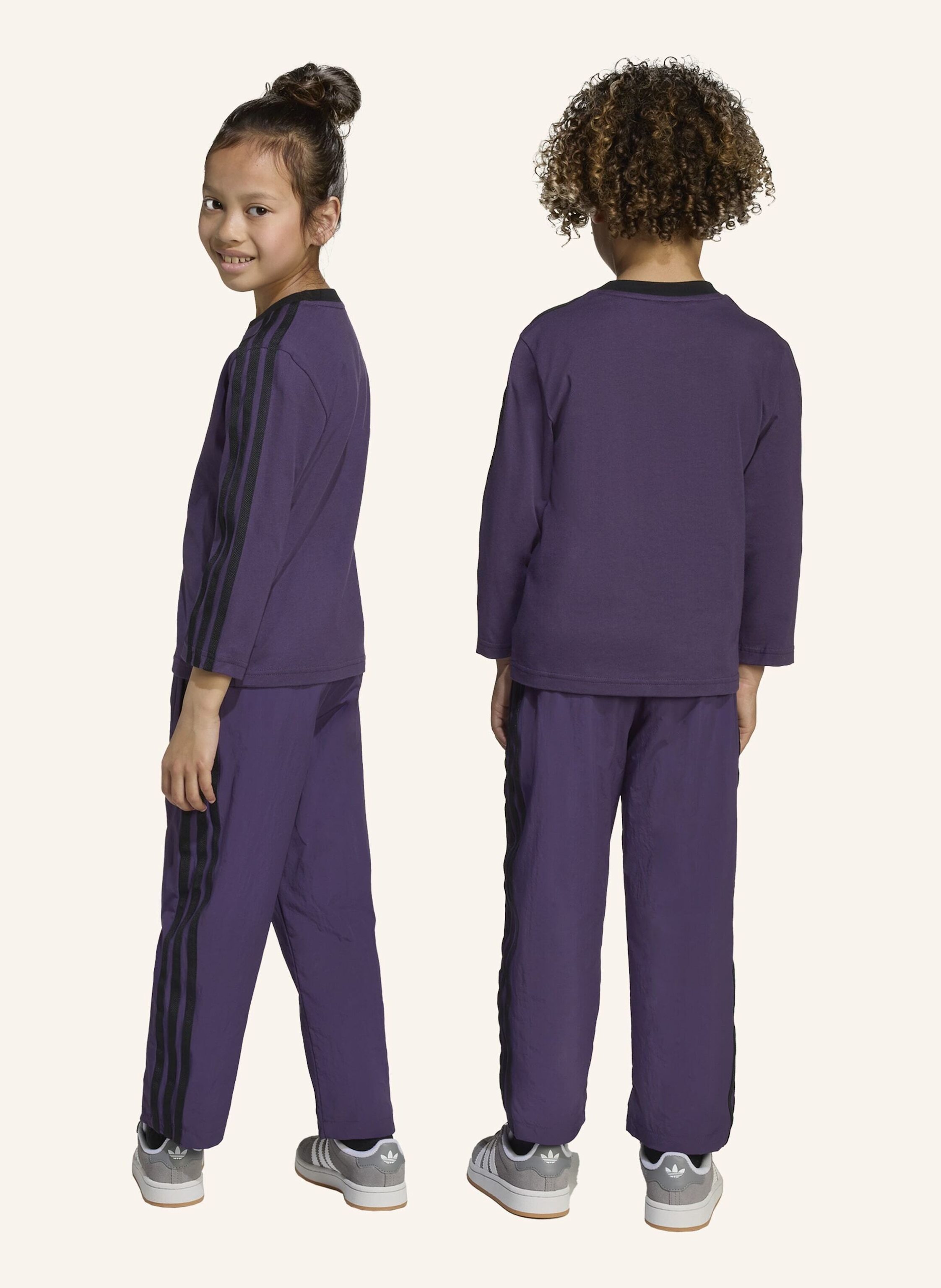 Thumbnail - Adidas Originals Crew Set Für Kinder lila