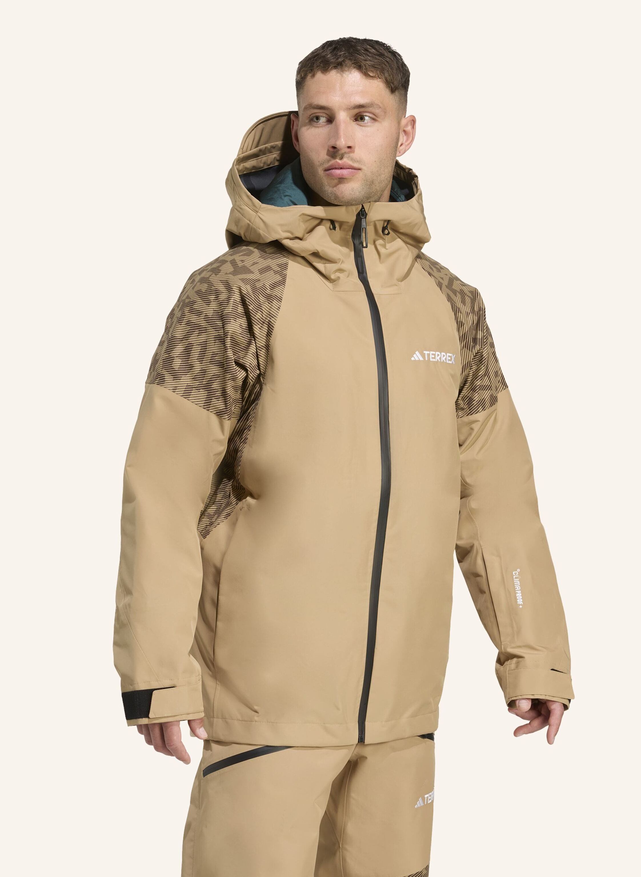 Thumbnail - Adidas Terrex Terrex Xperior Hybrid Primeknit Climaproof+ Jacke braun