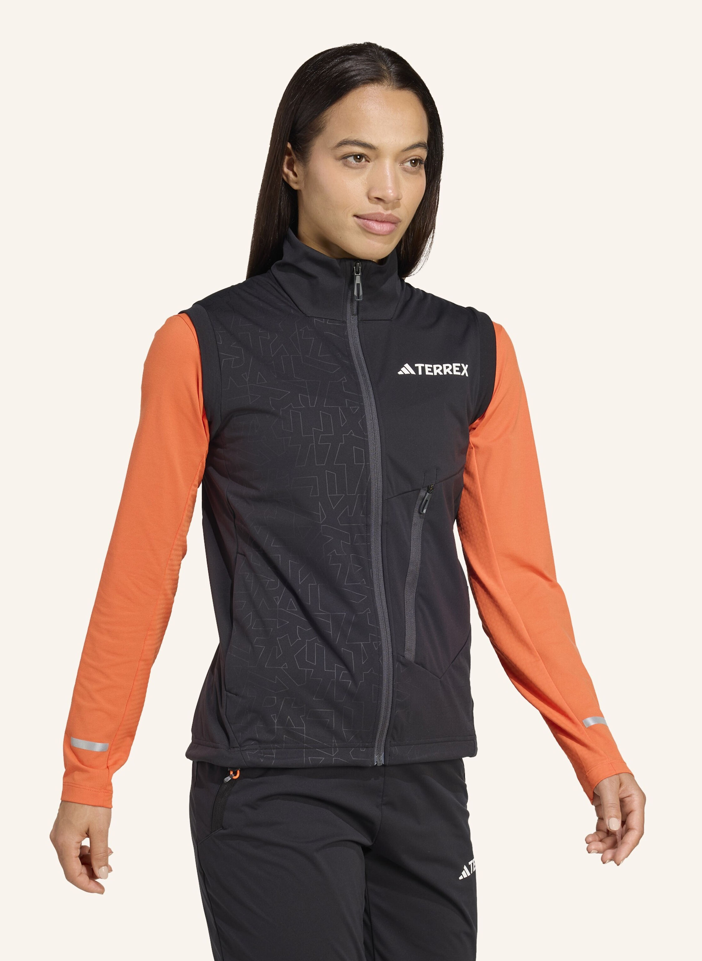 Thumbnail - Adidas Terrex Terrex Xperior Cross-Country Ski Softshell-Weste schwarz