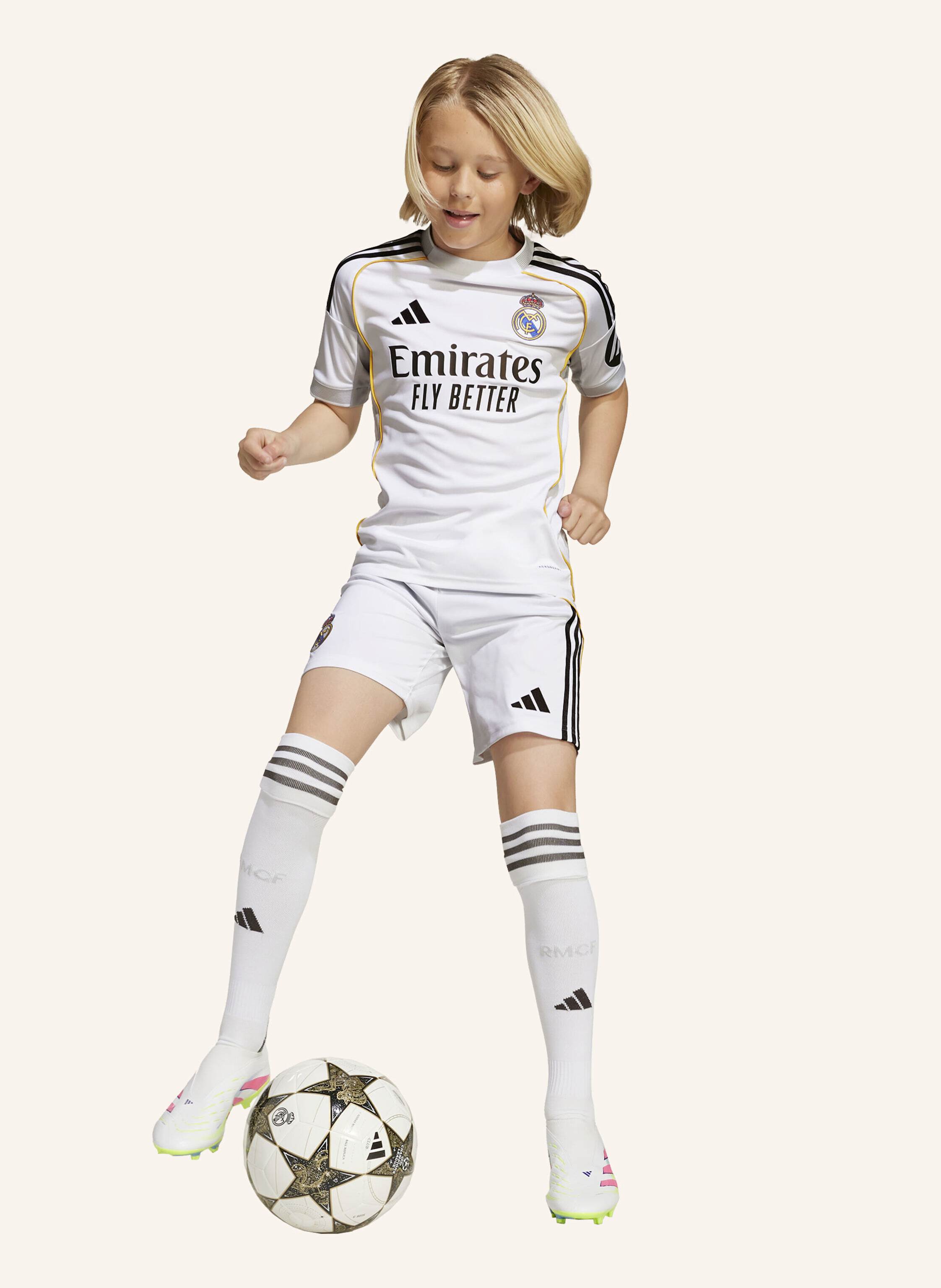 Thumbnail - Adidas Real Madrid 25/26 Junior-Heimausrüstung weiss