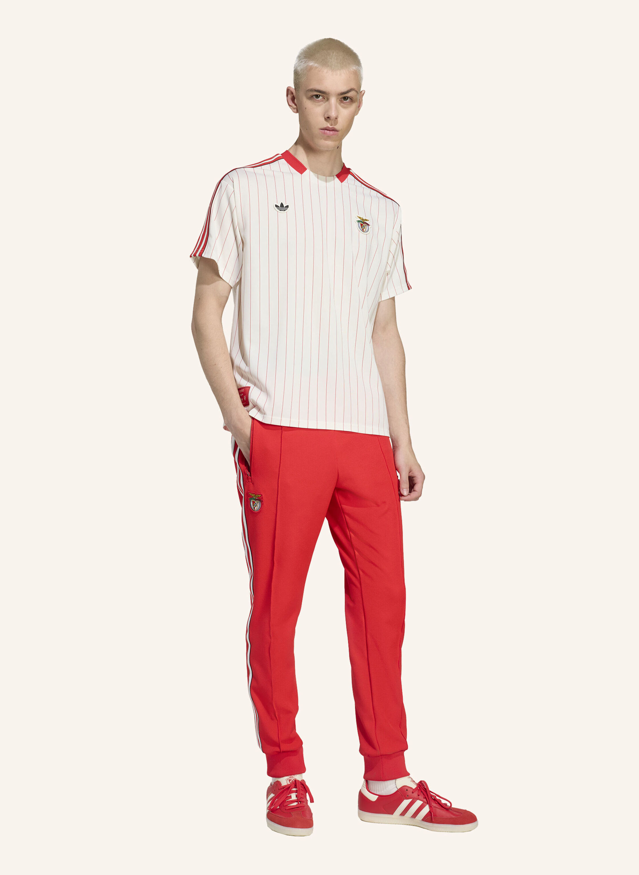 Thumbnail - Adidas Originals Benfica Terrace Icons Jersey weiss