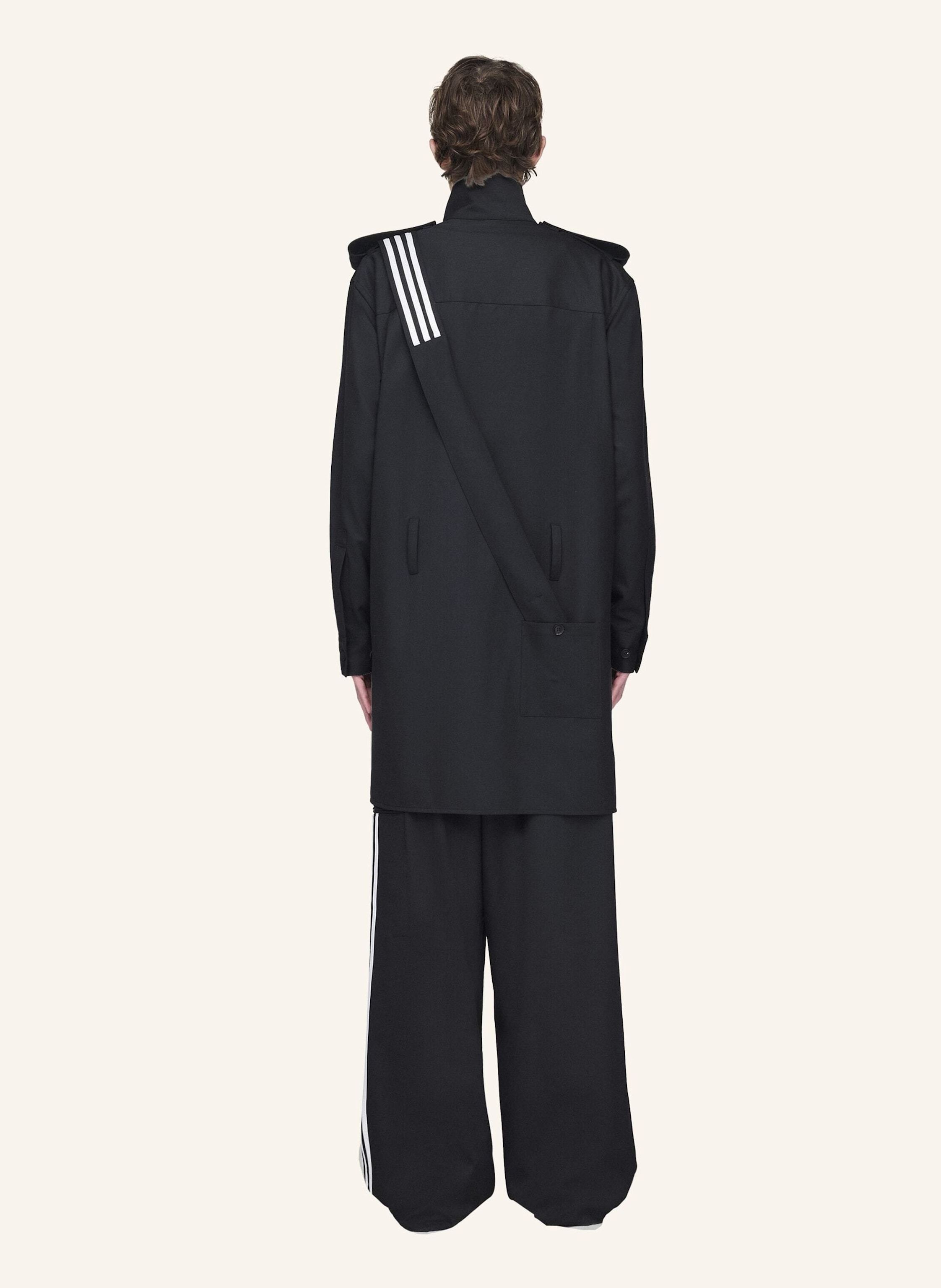 Thumbnail - Y-3 Y-3 Hemdjacke Aus Veredeltem Wollstoff schwarz