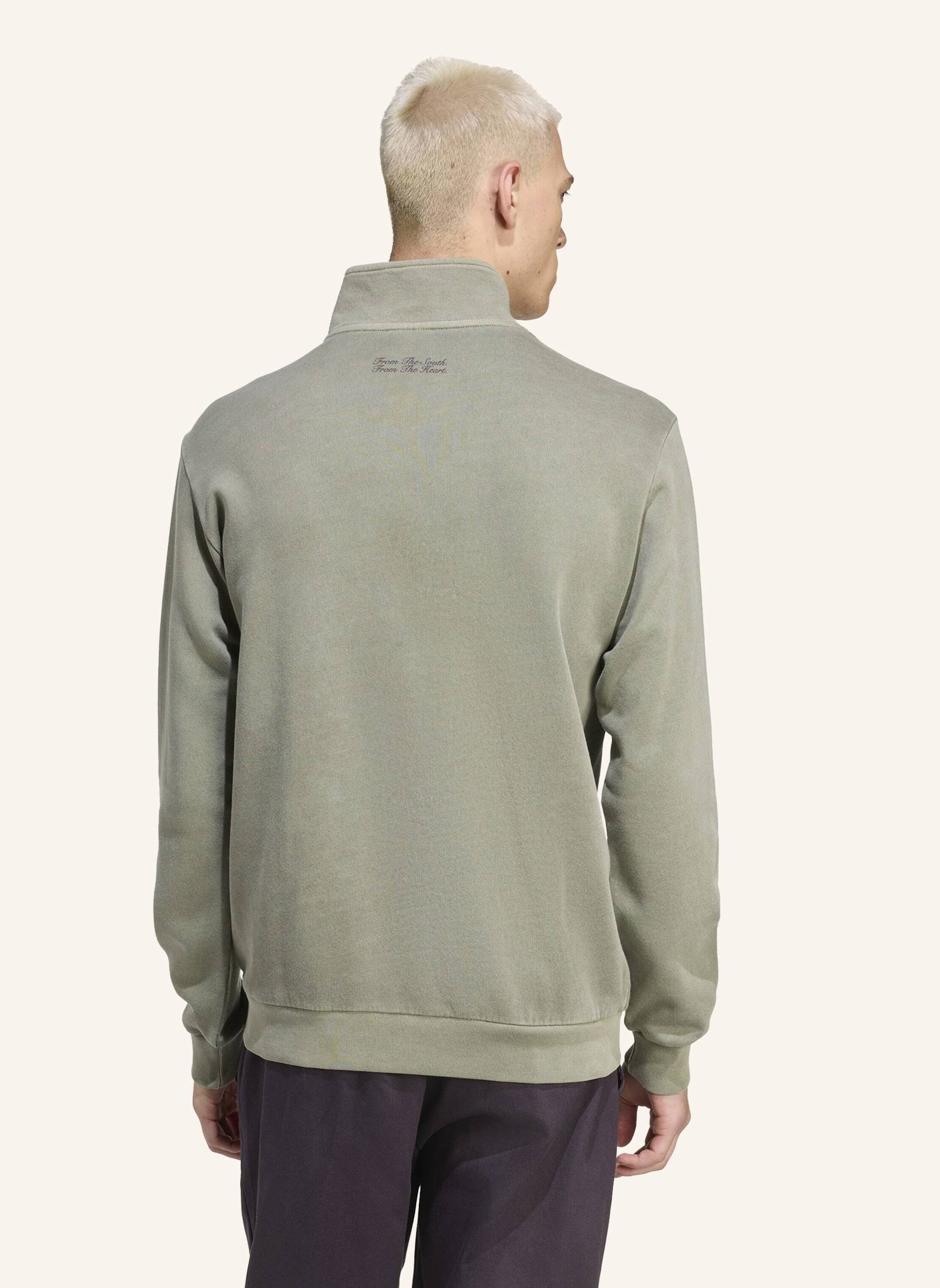 Thumbnail - Adidas Originals Fc Bayern München Terrace Icons Tom Mit Reissverschluss Bis Zur Brust gruen