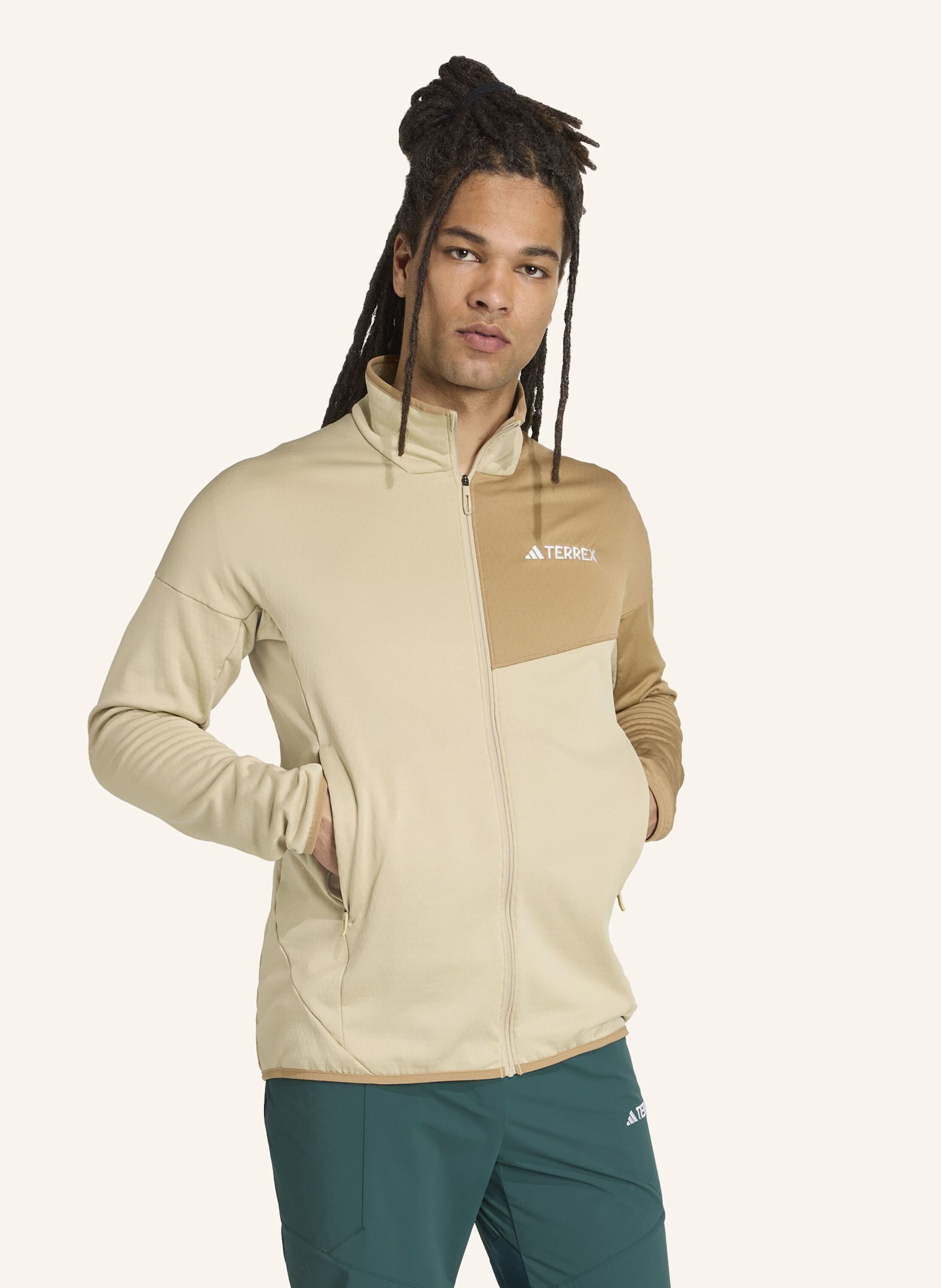 Thumbnail - Adidas Terrex Midlayer-Jacke Terrex Xperior Climawarm beige