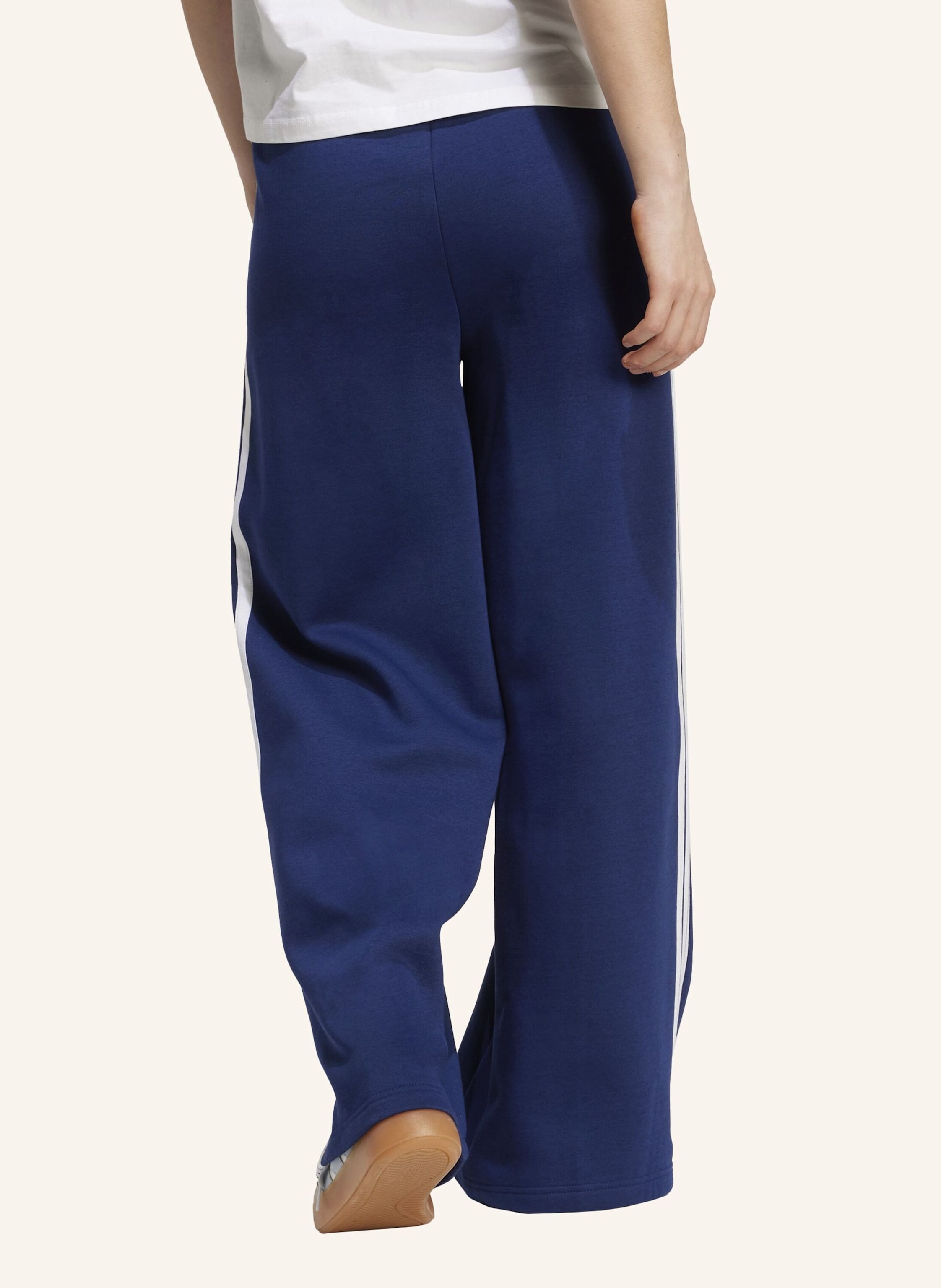 Thumbnail - Adidas Adidas 3-Streifen Wide Fleecehose blau