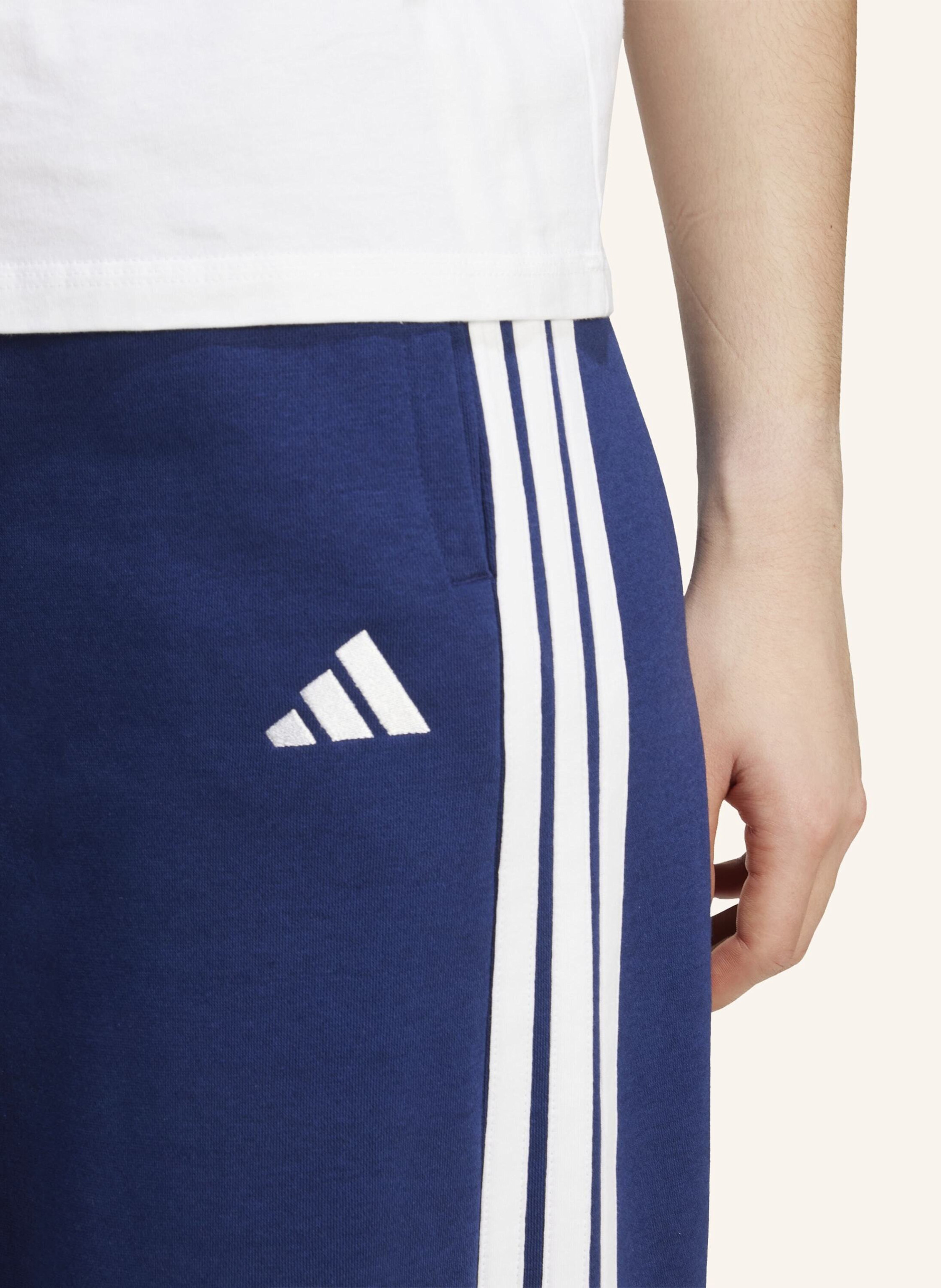 Thumbnail - Adidas Adidas 3-Streifen Fleecehose, Weit Geschnitten blau
