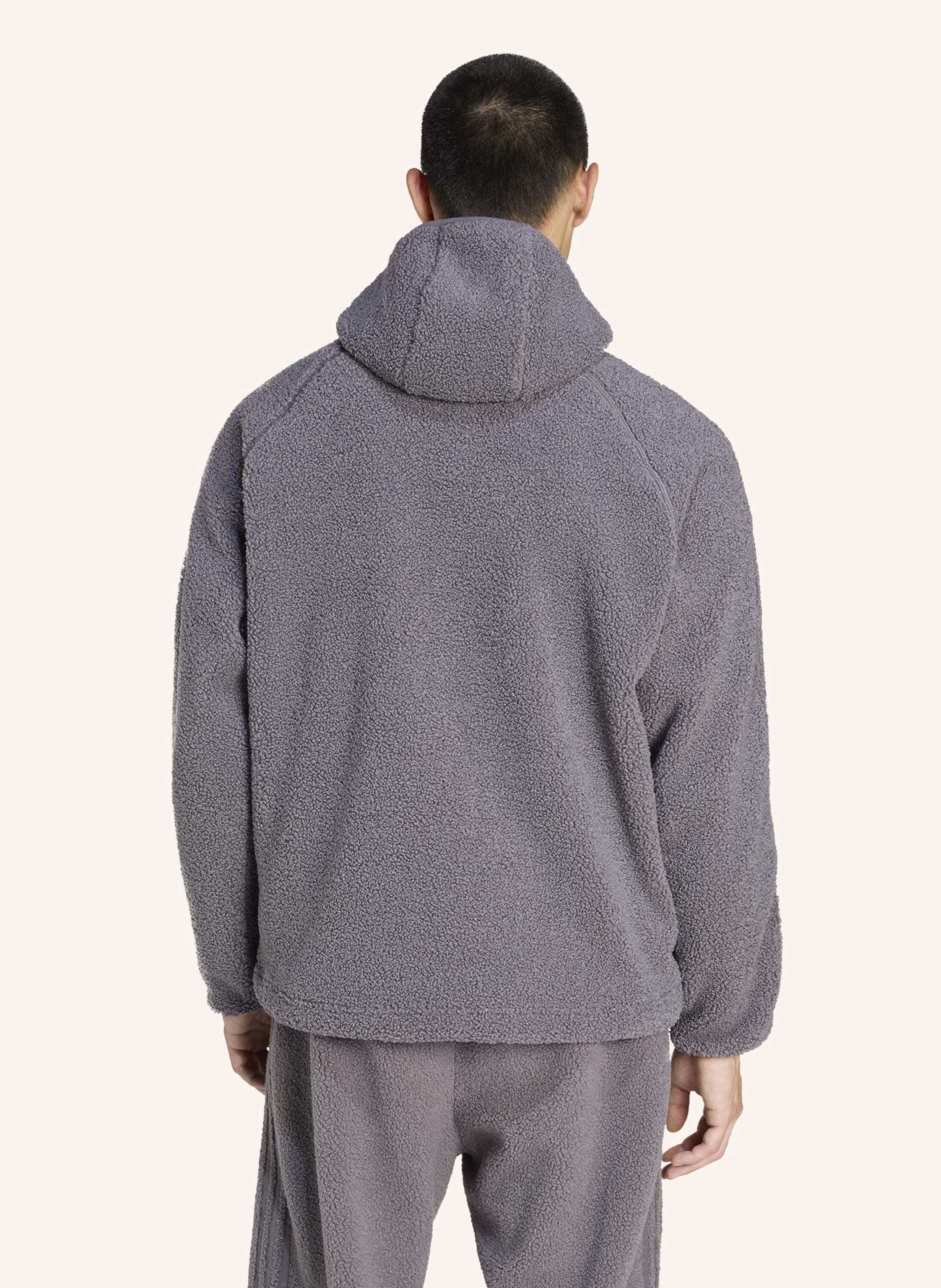 Thumbnail - Adidas Originals Borg Fleece Teamgeist 1/4 Zip Hoodie grau