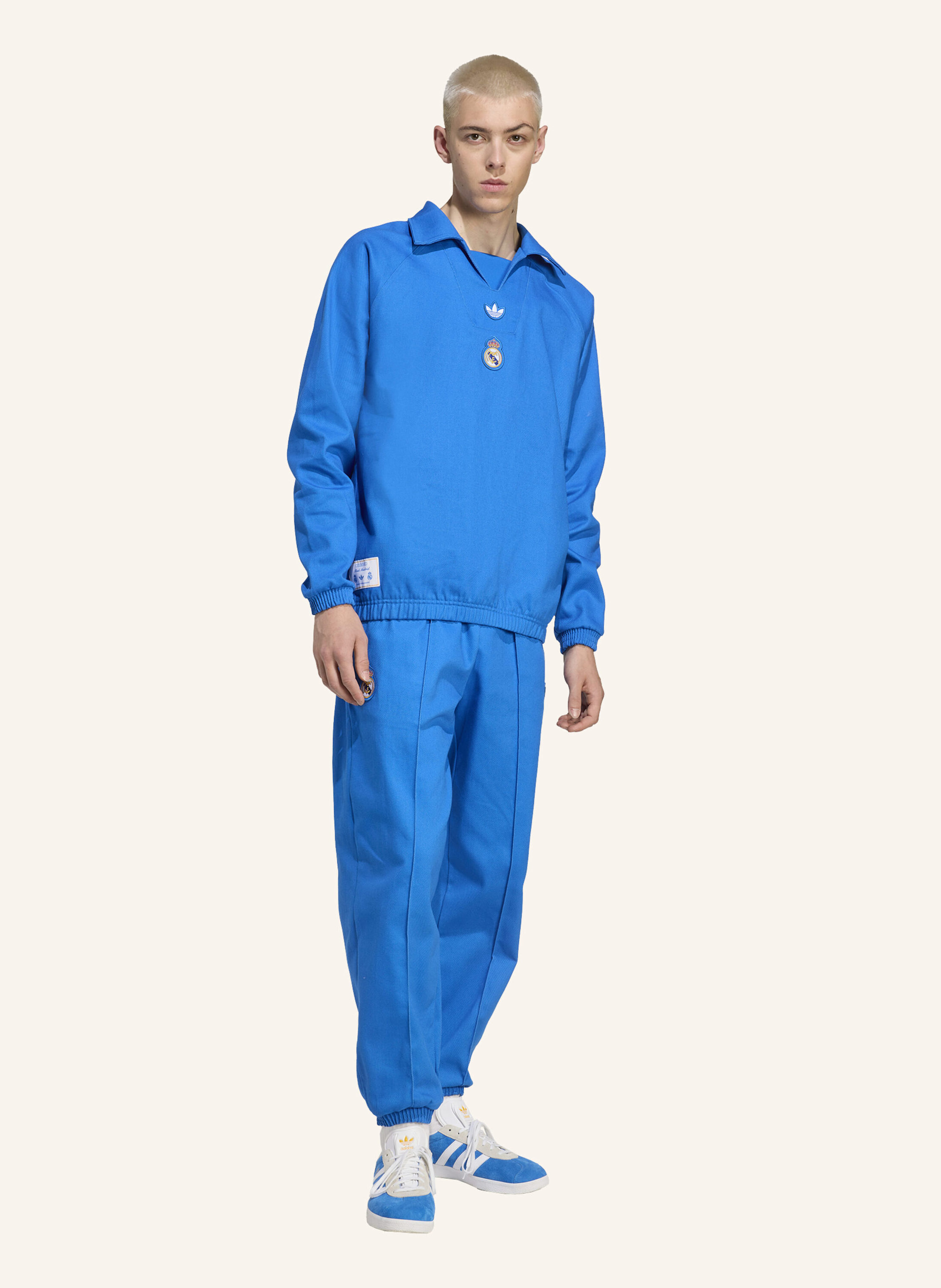 Thumbnail - Adidas Originals Real Madrid Terrace Icons Drill Top blau