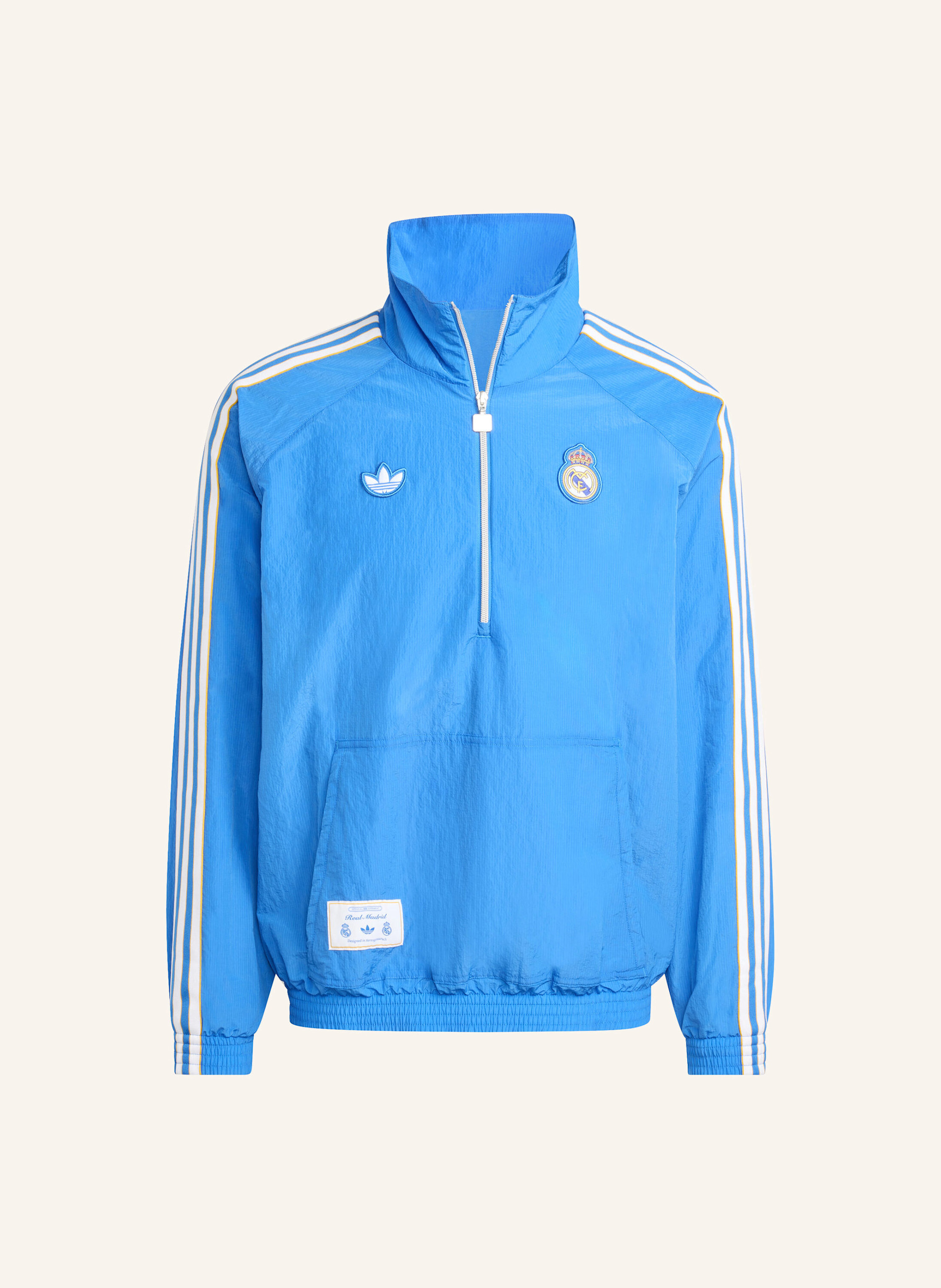 Adidas Originals Real Madrid Terrace Icons Half-Zip Jacke blau