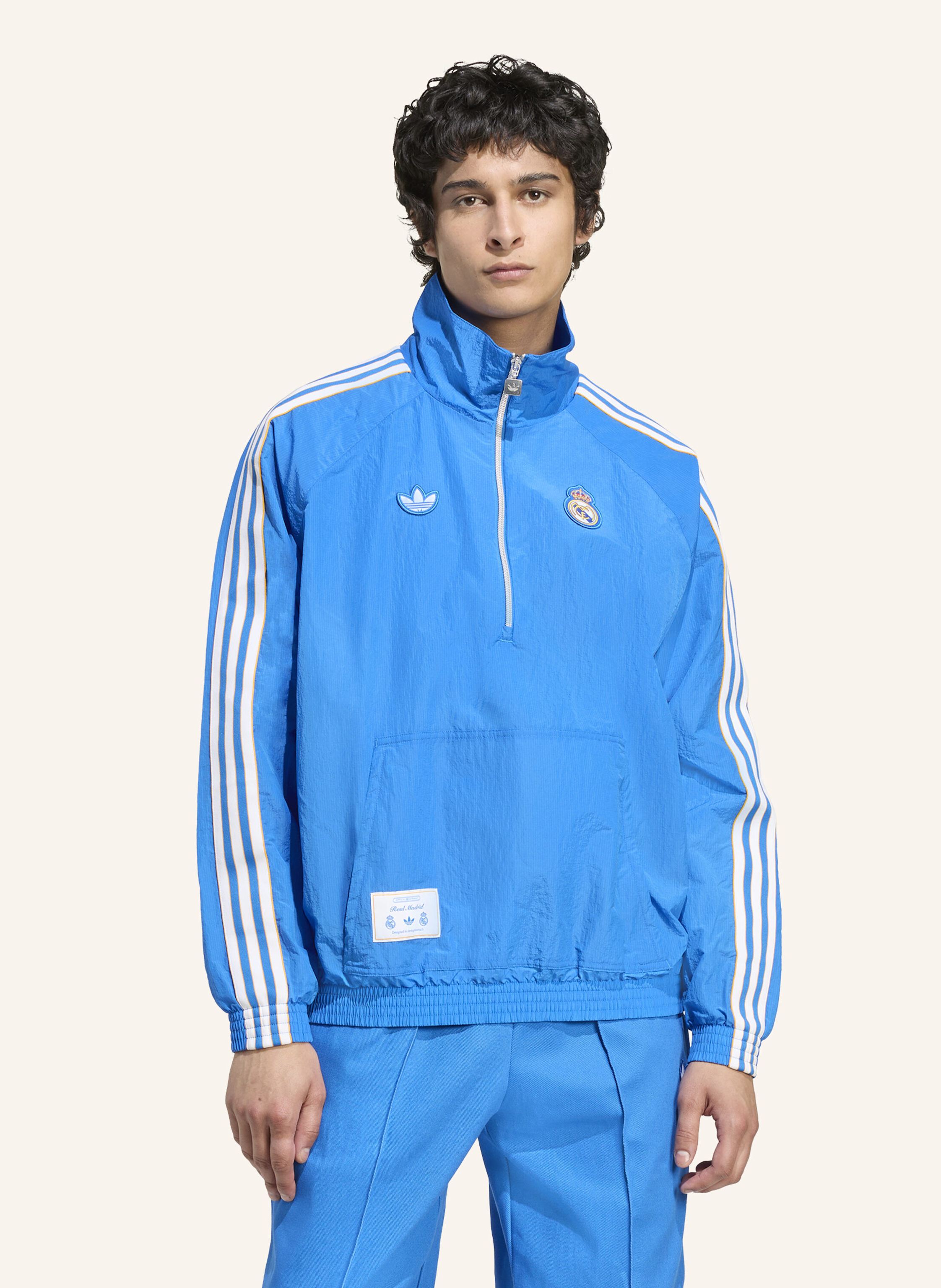 Thumbnail - Adidas Originals Real Madrid Terrace Icons Half-Zip Jacke blau
