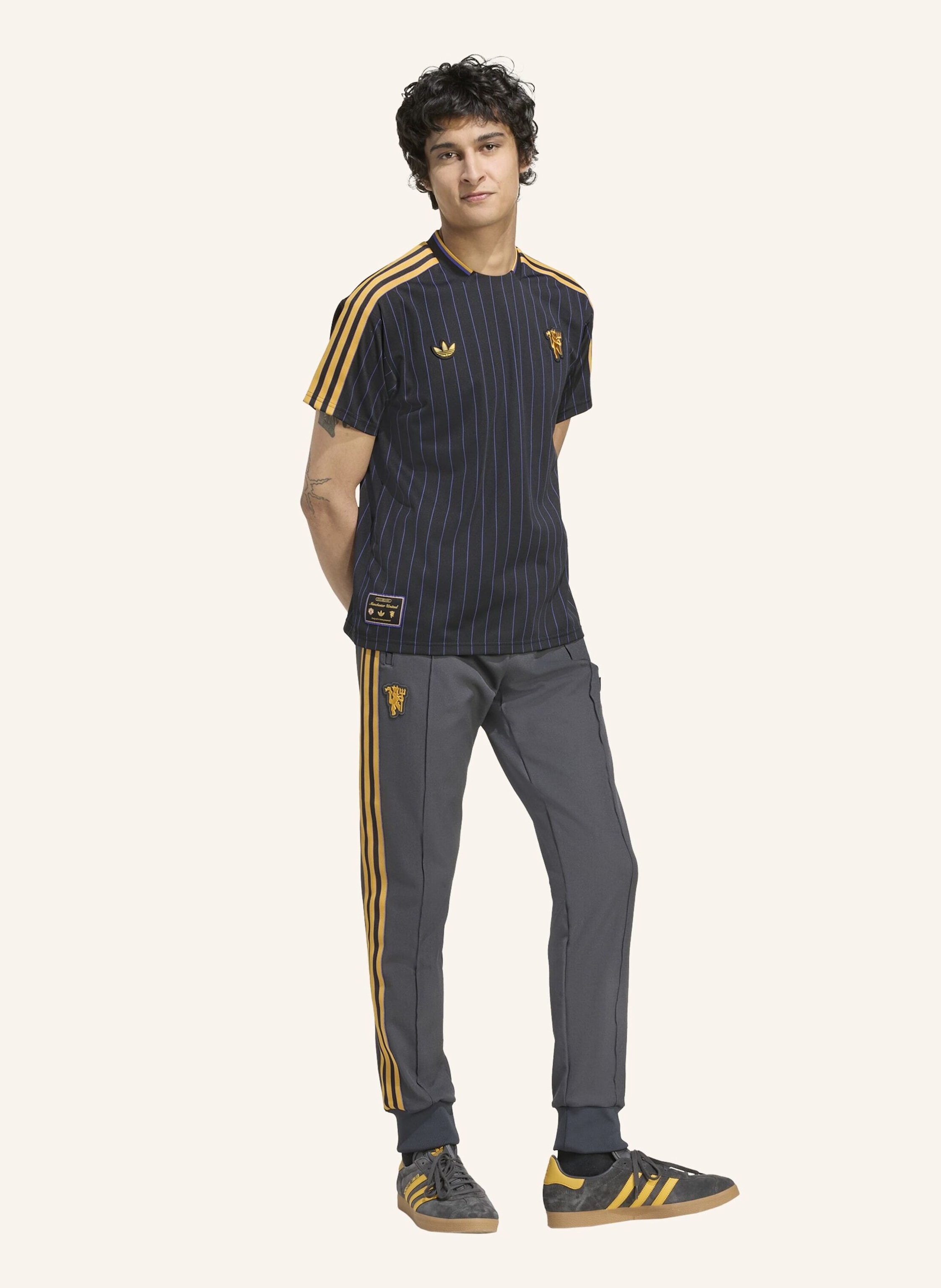 Thumbnail - Adidas Originals Manchester United Terrace Icons Trainingshose schwarz