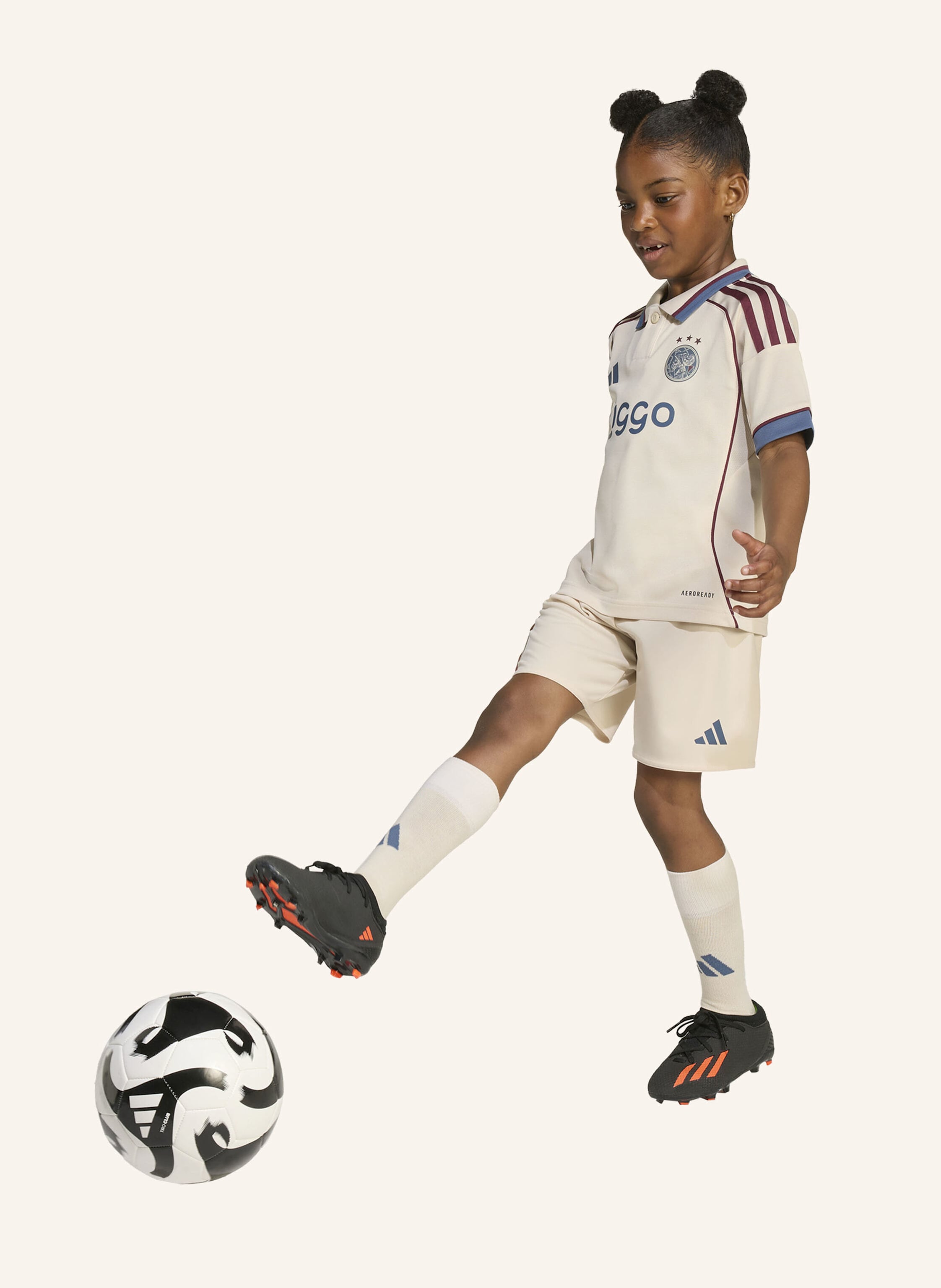 Thumbnail - Adidas Ajax 25/26 Kids Mini-Ausweichausrüstung Kinder beige