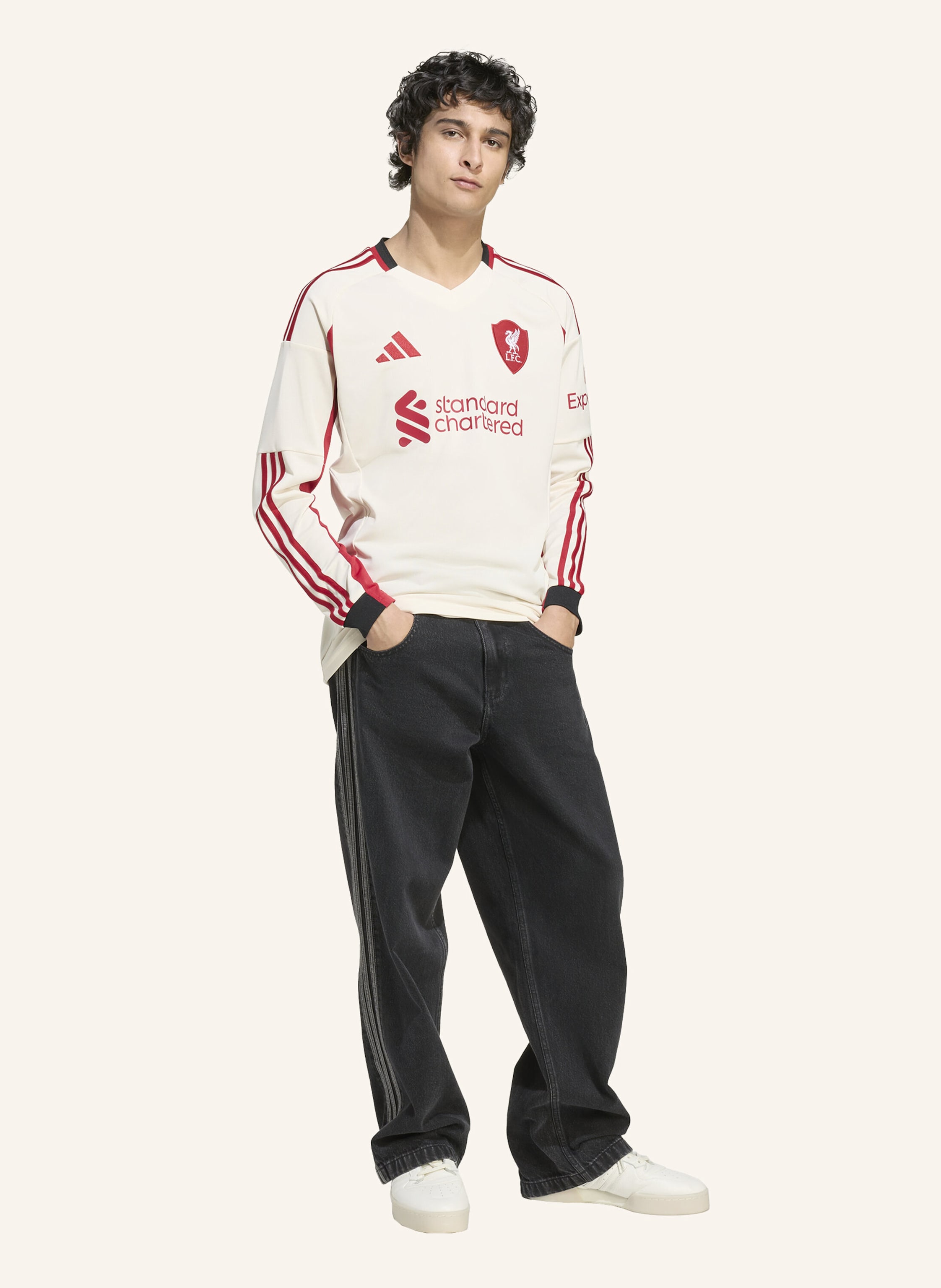 Thumbnail - Adidas Fc Liverpool 25/26 Auswärtstrikot, Langärmlig weiss