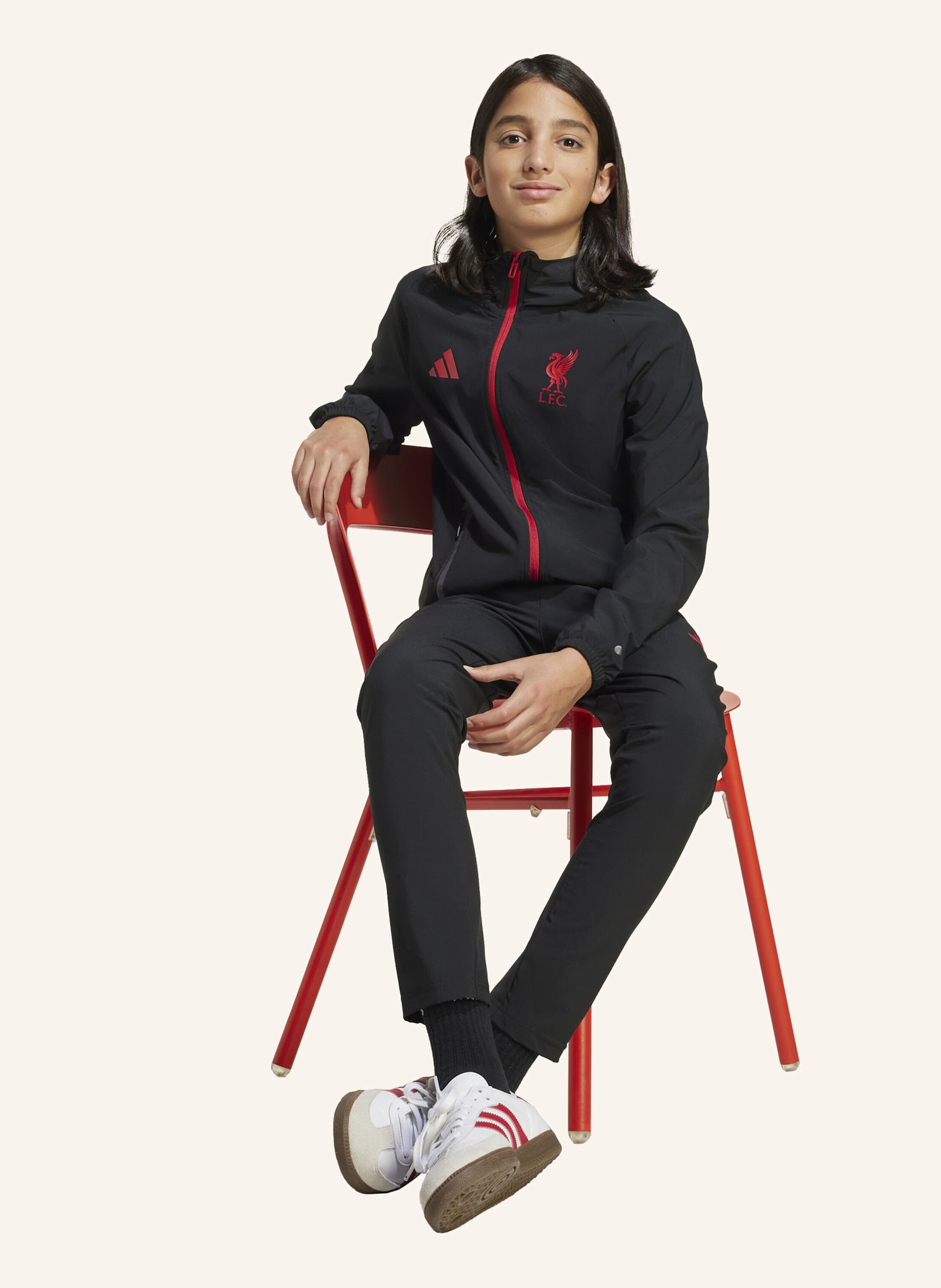 Thumbnail - Adidas Liverpool Fc Tiro 25 Competition Vis Tech Reisehose Für Kinder schwarz