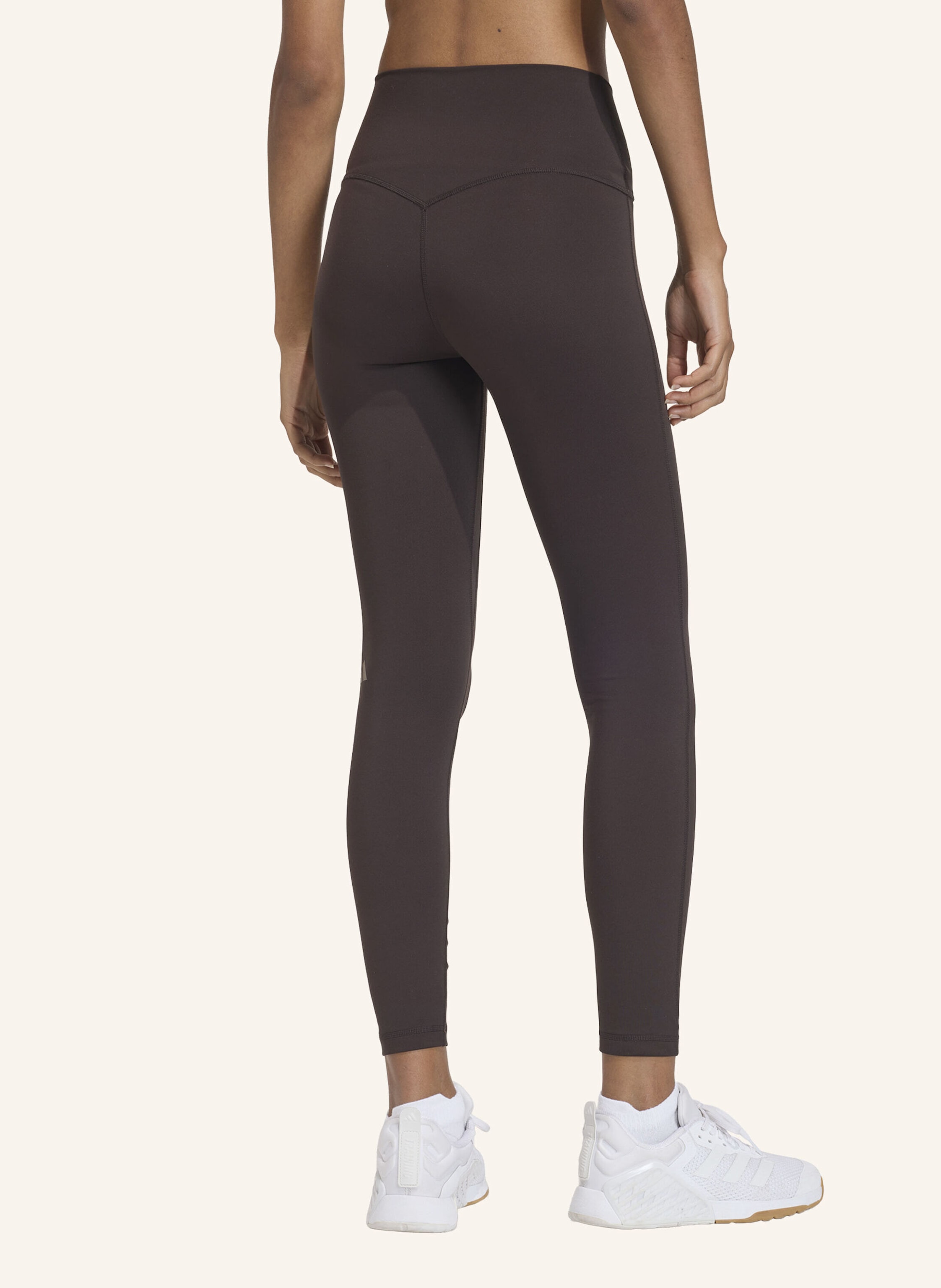 Thumbnail - Adidas 3-Streifen Studio All Me 7/8 X-Over Leggings braun