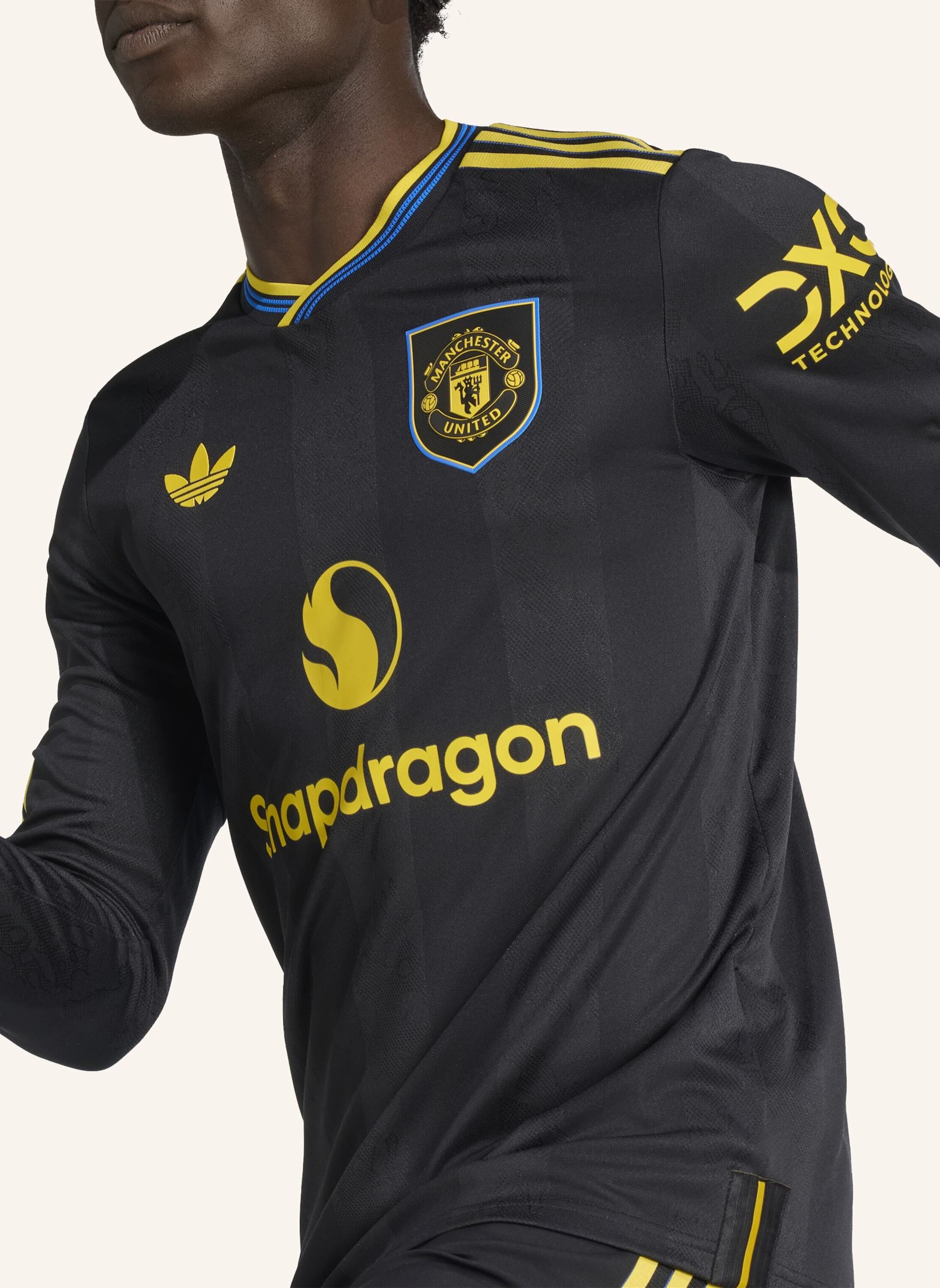 Thumbnail - Adidas Manchester United 25/26 Longsleeve Ausweichtrikot Authentic schwarz