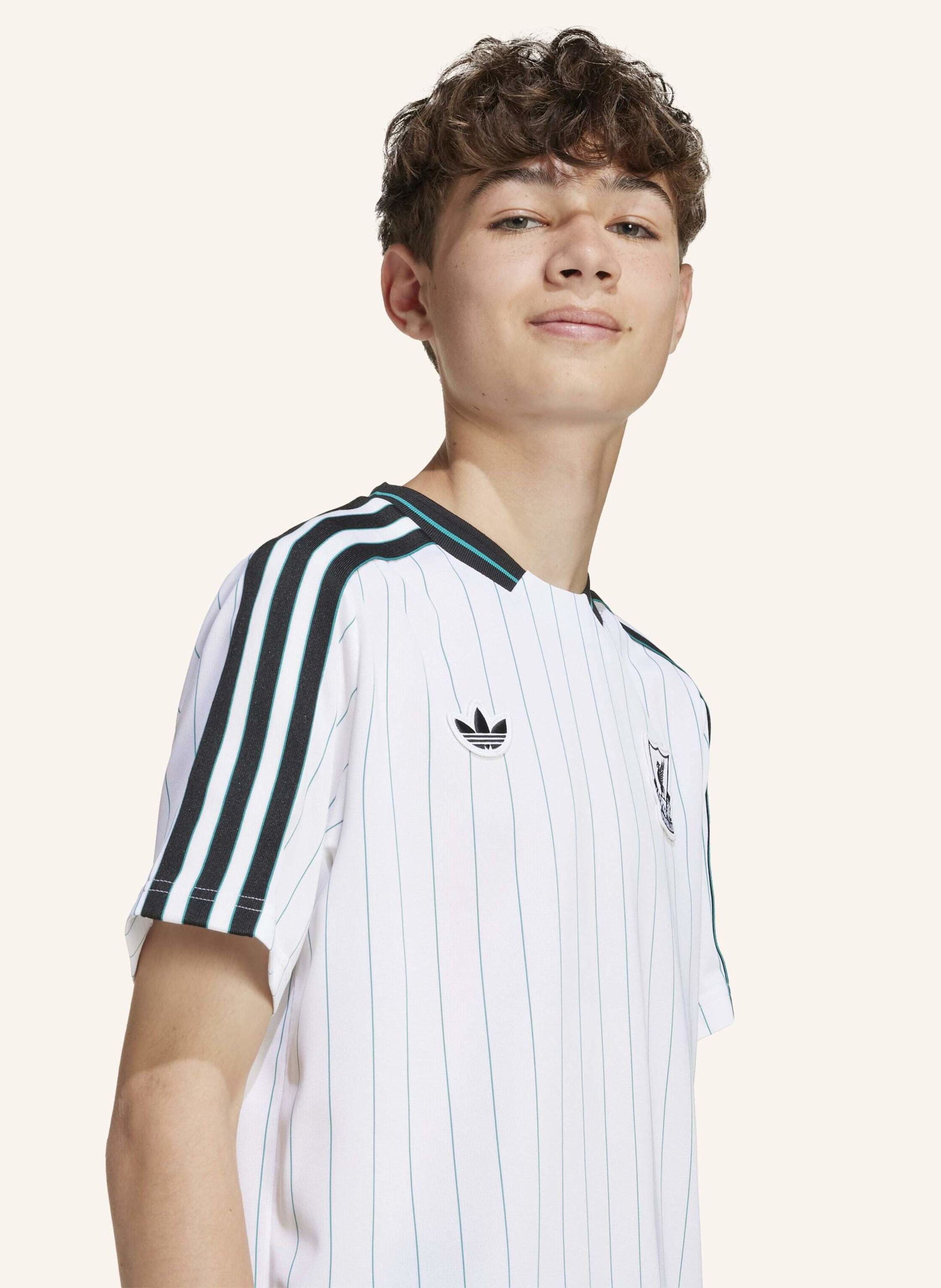 Thumbnail - Adidas Originals Liverpool Fc Terrace Icons Jersey Für Kinder weiss