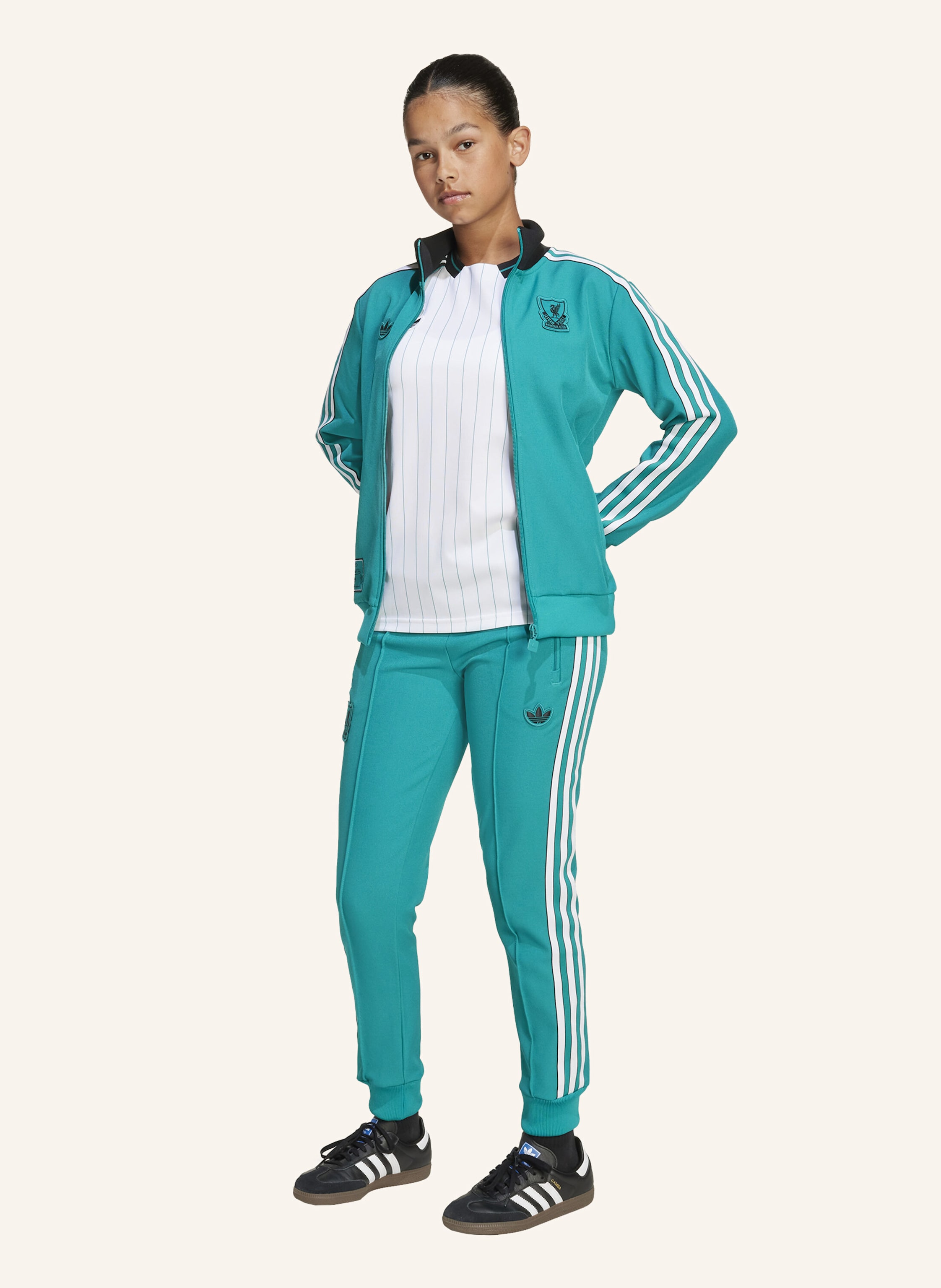 Thumbnail - Adidas Originals Fc Liverpool Terrace Icons Tracktop gruen