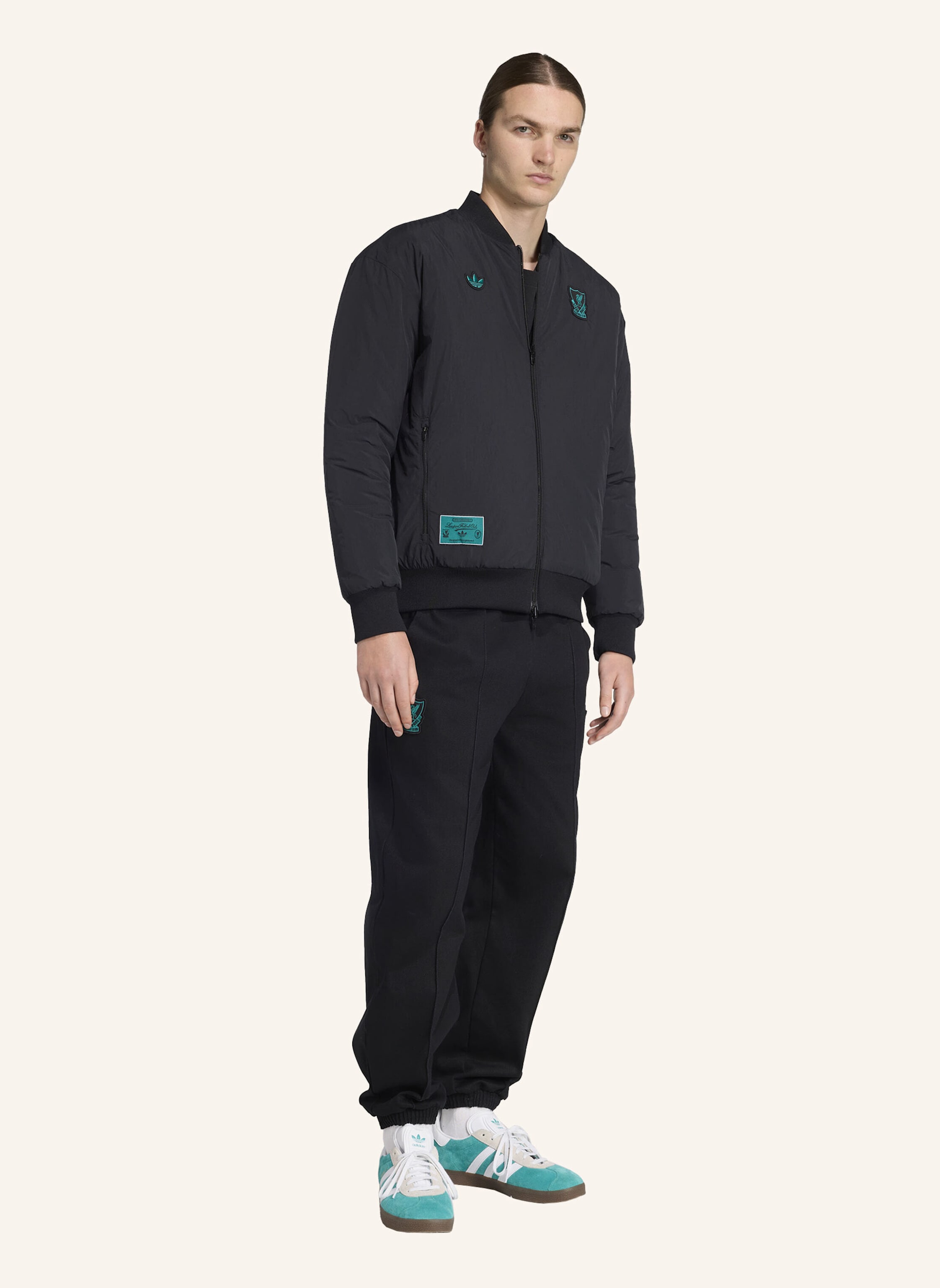 Thumbnail - Adidas Originals Fc Liverpool Terrace Icons Drill Hose schwarz