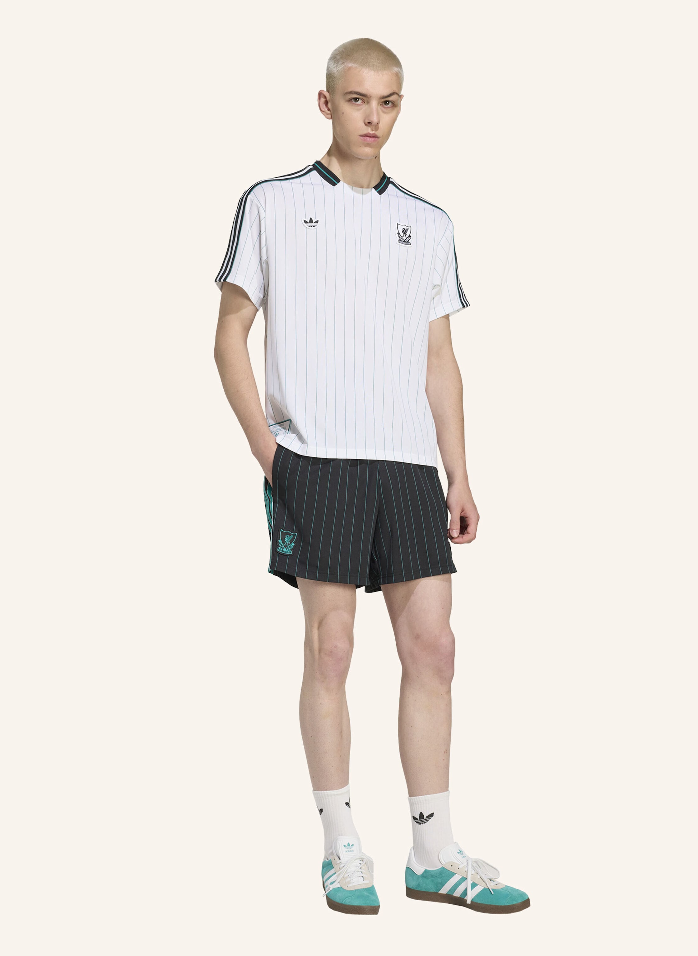 Thumbnail - Adidas Originals Fc Liverpool Terrace Icons Shorts schwarz