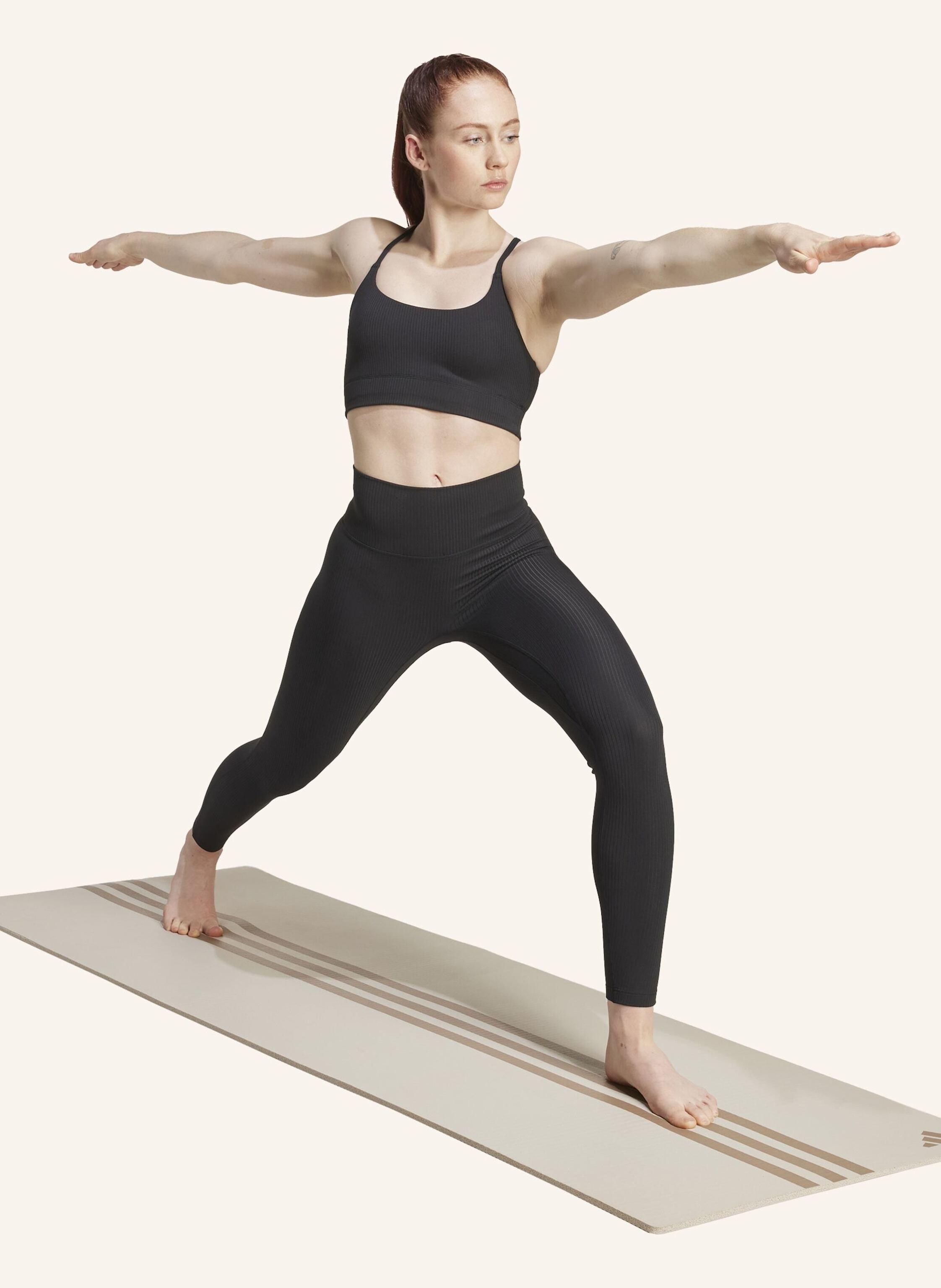 Thumbnail - Adidas Adidas All Me Light Support Rib Bra Longline Sport-Bh schwarz