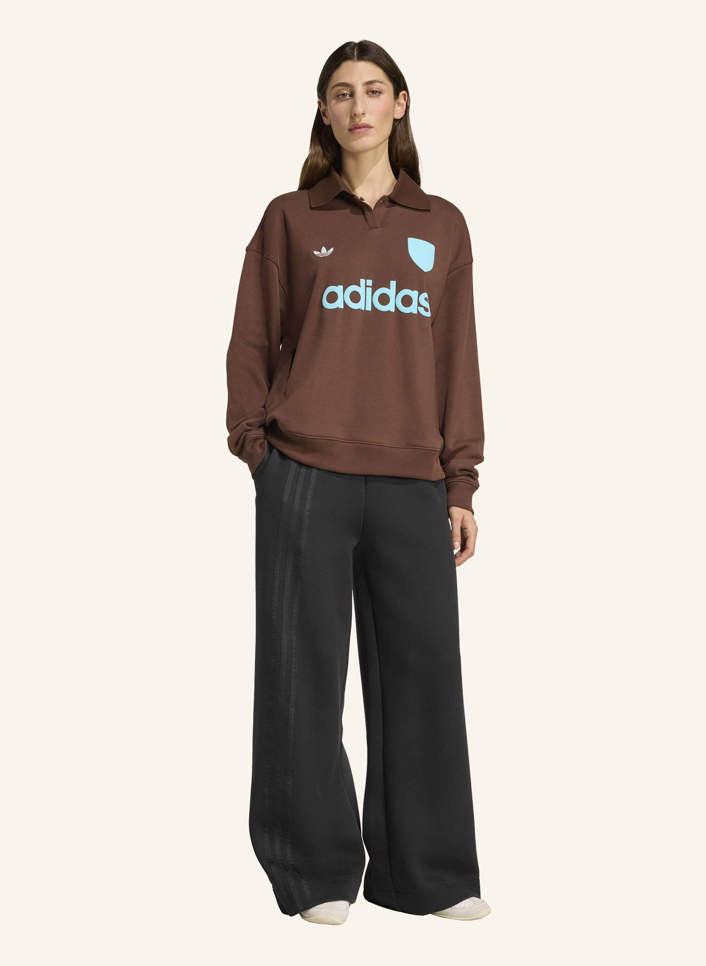 Thumbnail - Adidas Originals Fussball Grafik Sweatshirt braun
