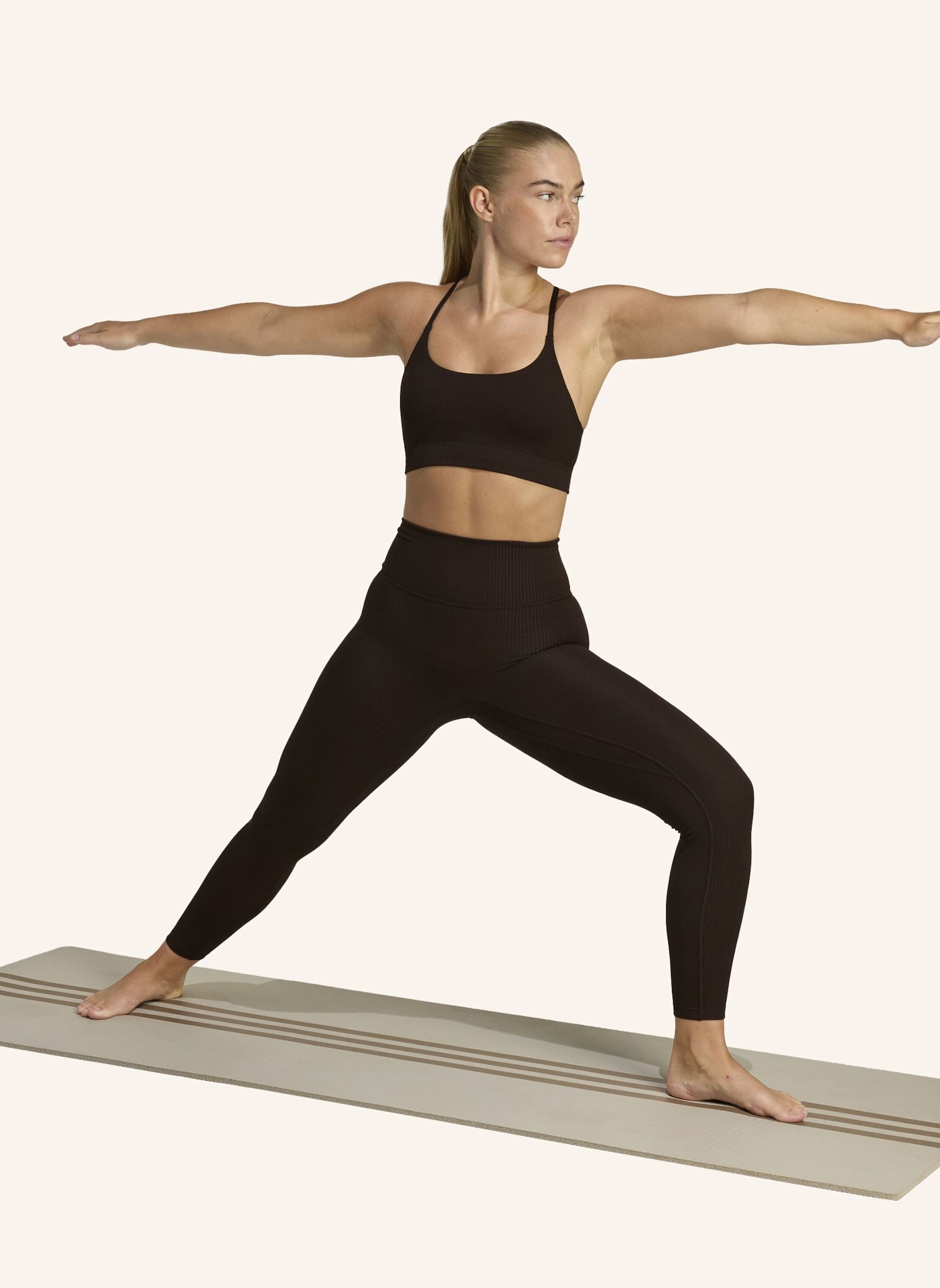 Thumbnail - Adidas Adidas All Me Rib 7/8 Leggings braun