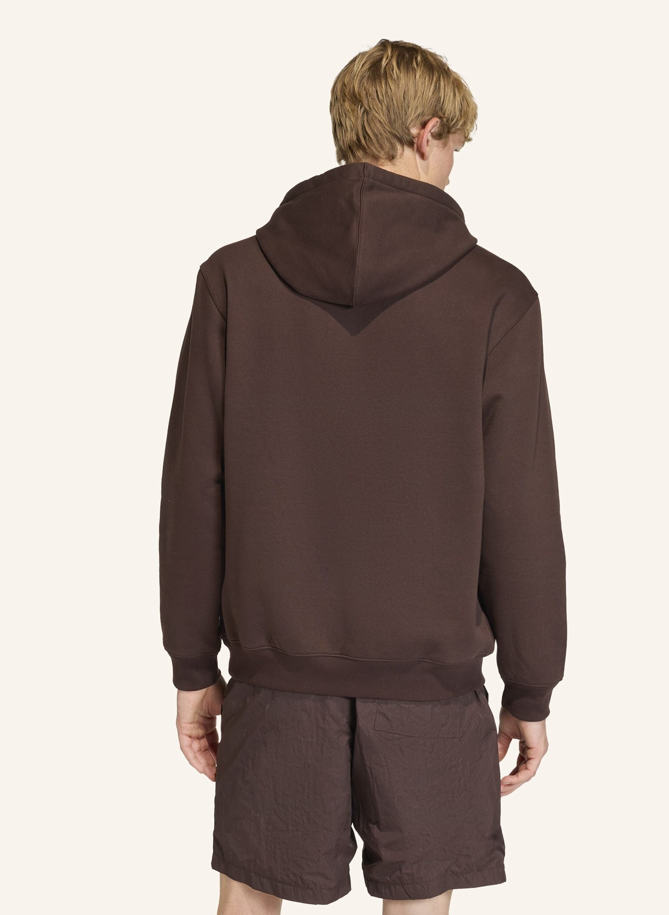 Thumbnail - Adidas Originals Trefoil Essentials Loose Hoodie braun