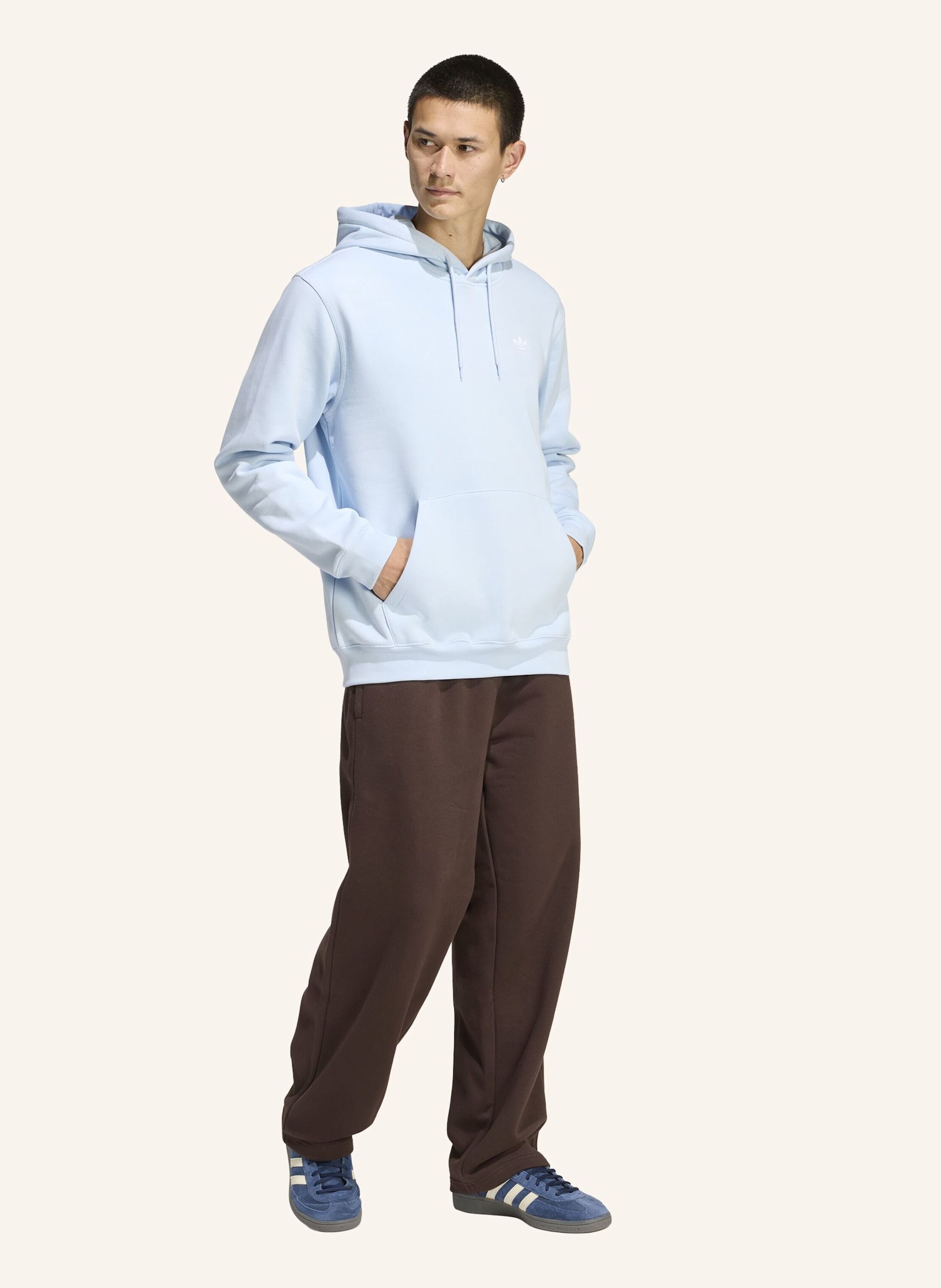 Thumbnail - Adidas Originals Trefoil Essentials Hoodie, Locker Geschnitten blau