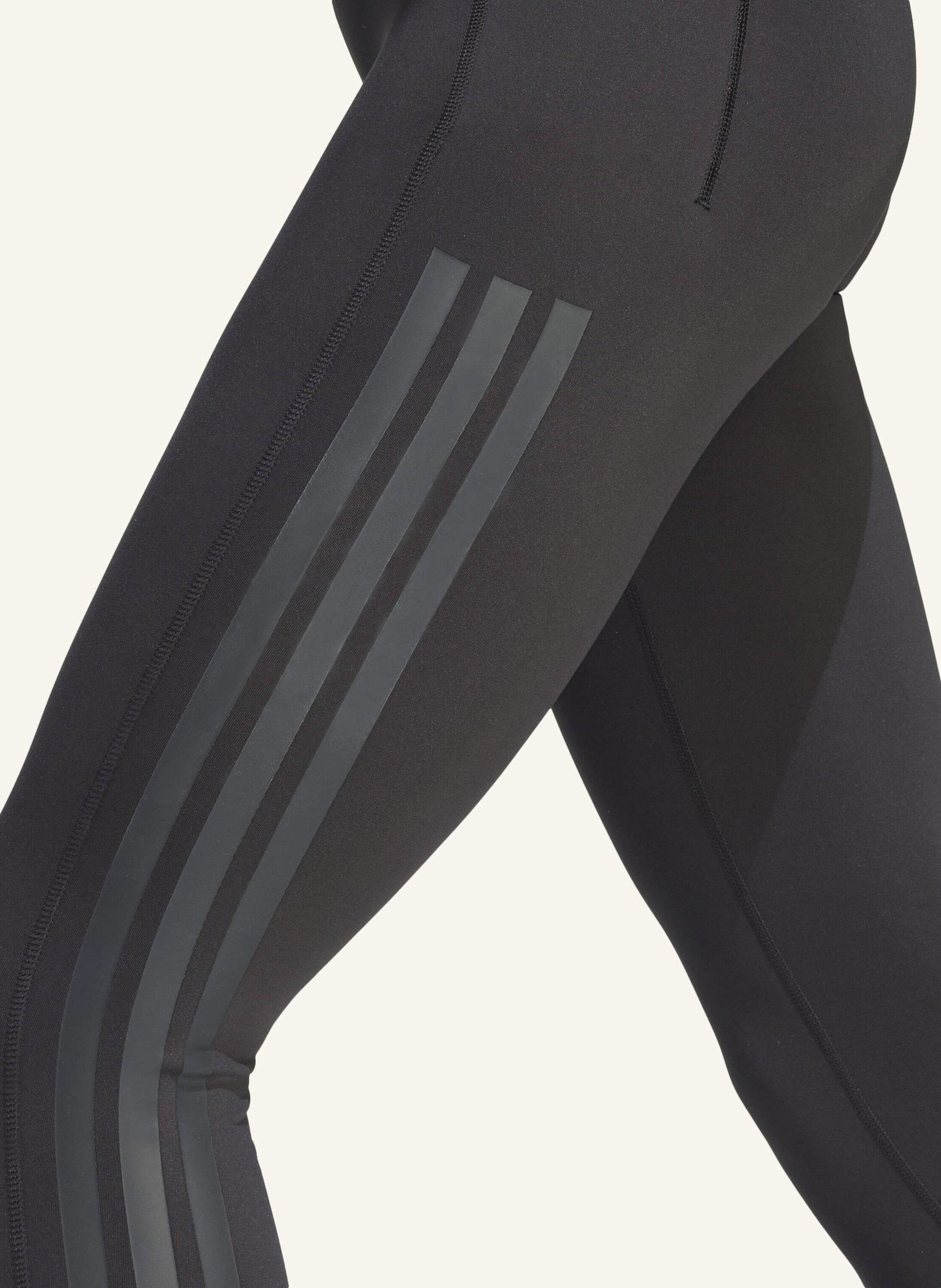 Thumbnail - Adidas Optime Workout 3-Streifen 7/8 Leggings schwarz