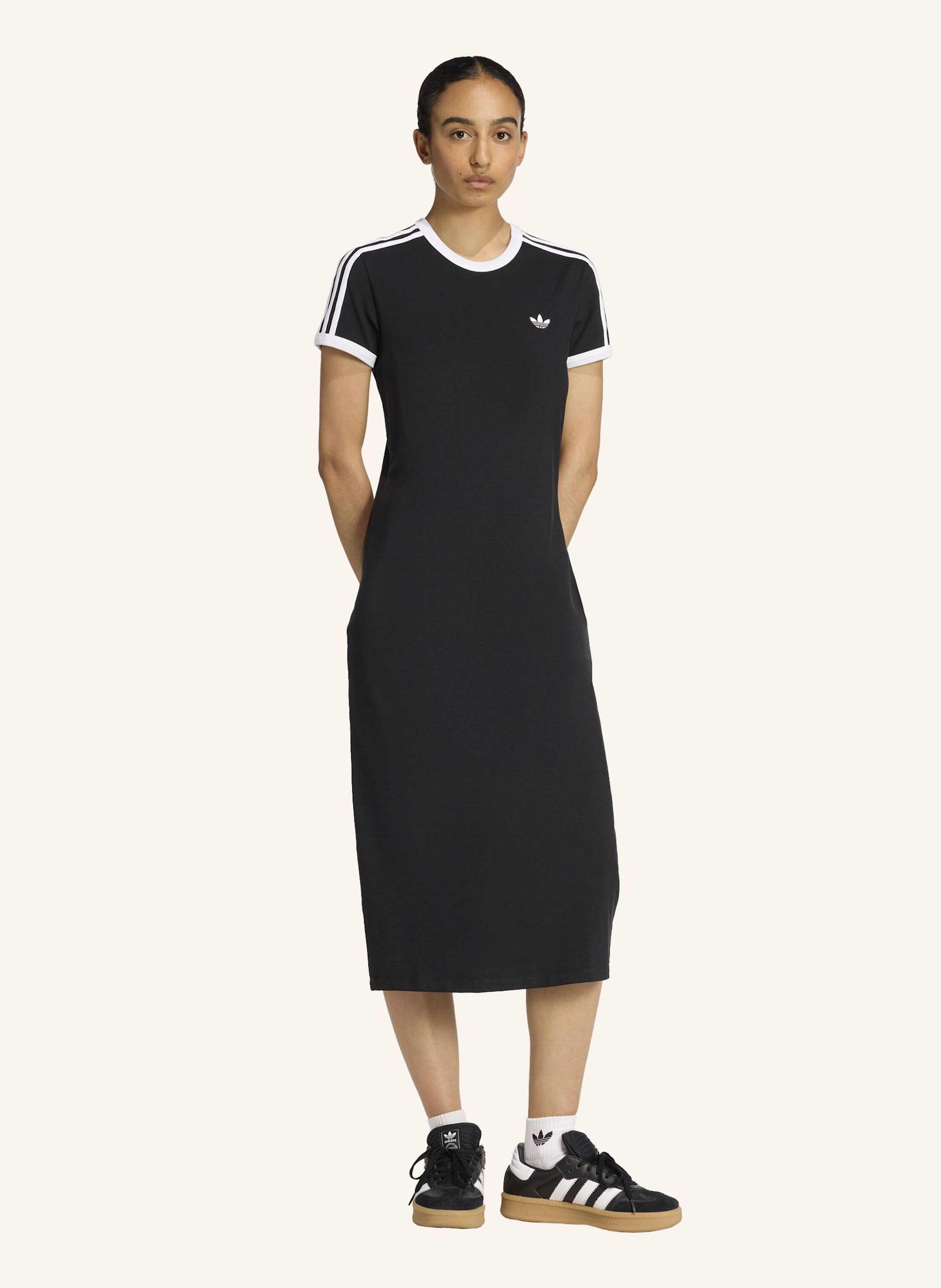 Thumbnail - Adidas Originals 3-Streifen Kleid (Schmal) schwarz