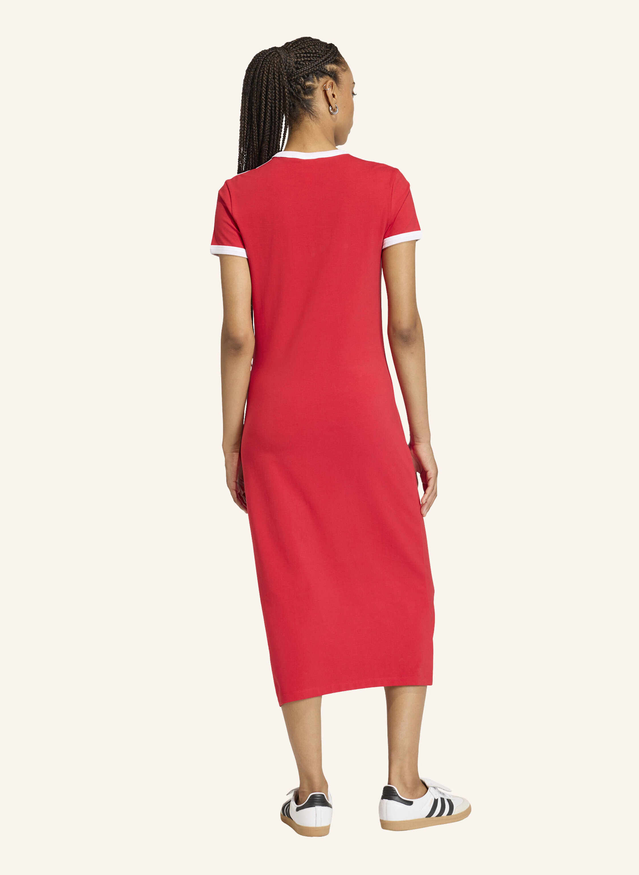 Thumbnail - Adidas Originals 3-Streifen Kleid (Schmal) rot